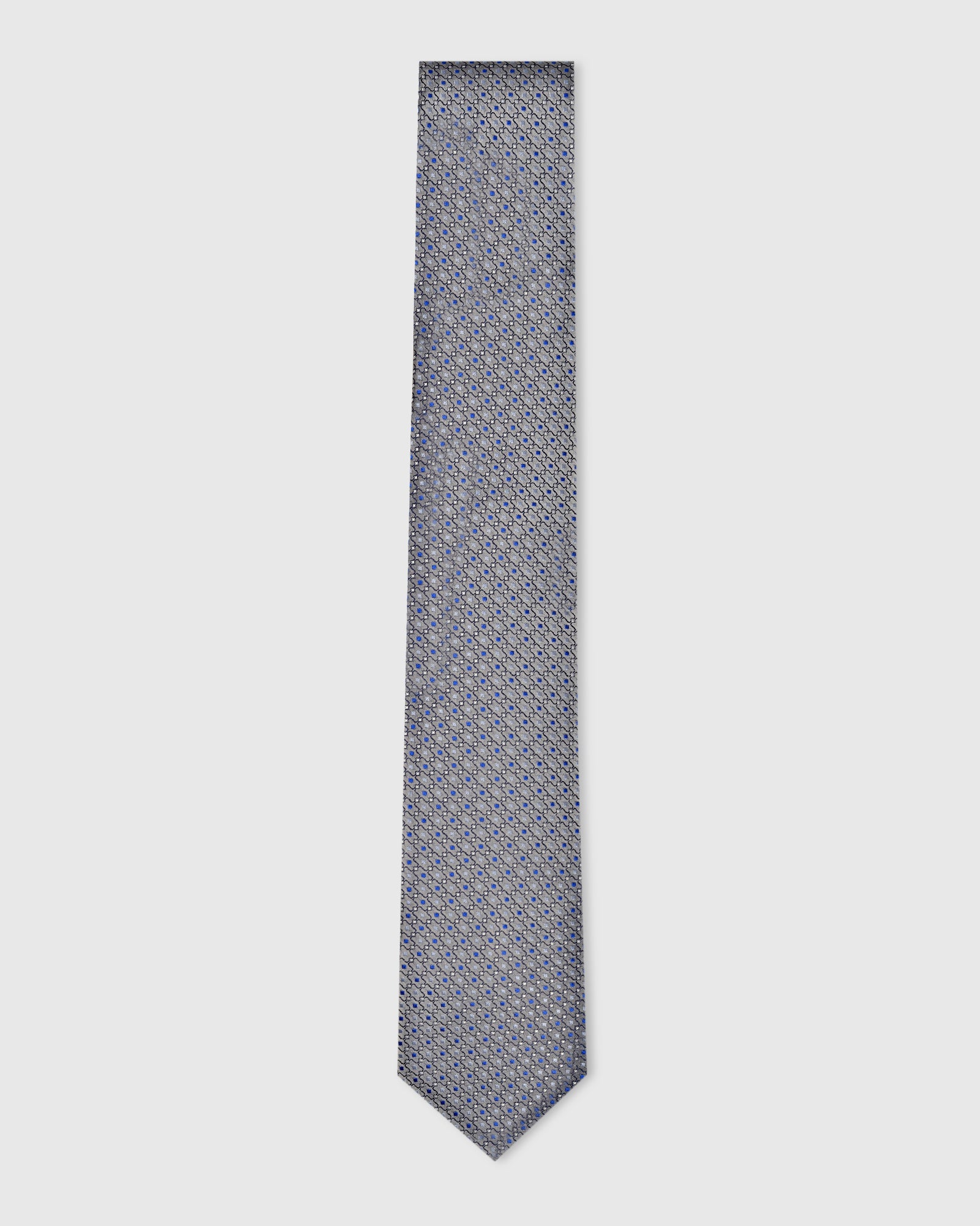 Silk Sky Blue Jacquard Tie - Vaiga