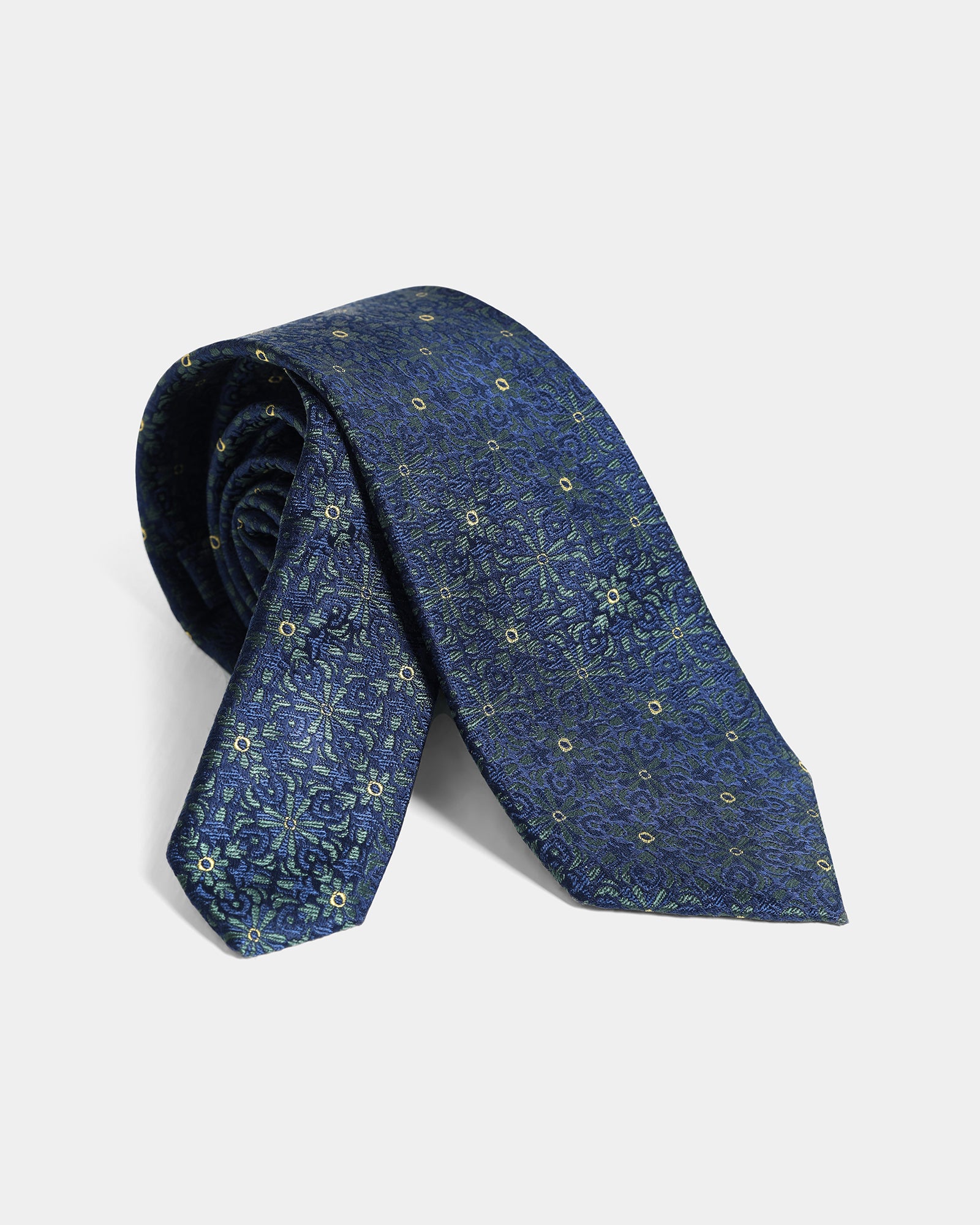 Silk Green Jacquard TIie- Wico