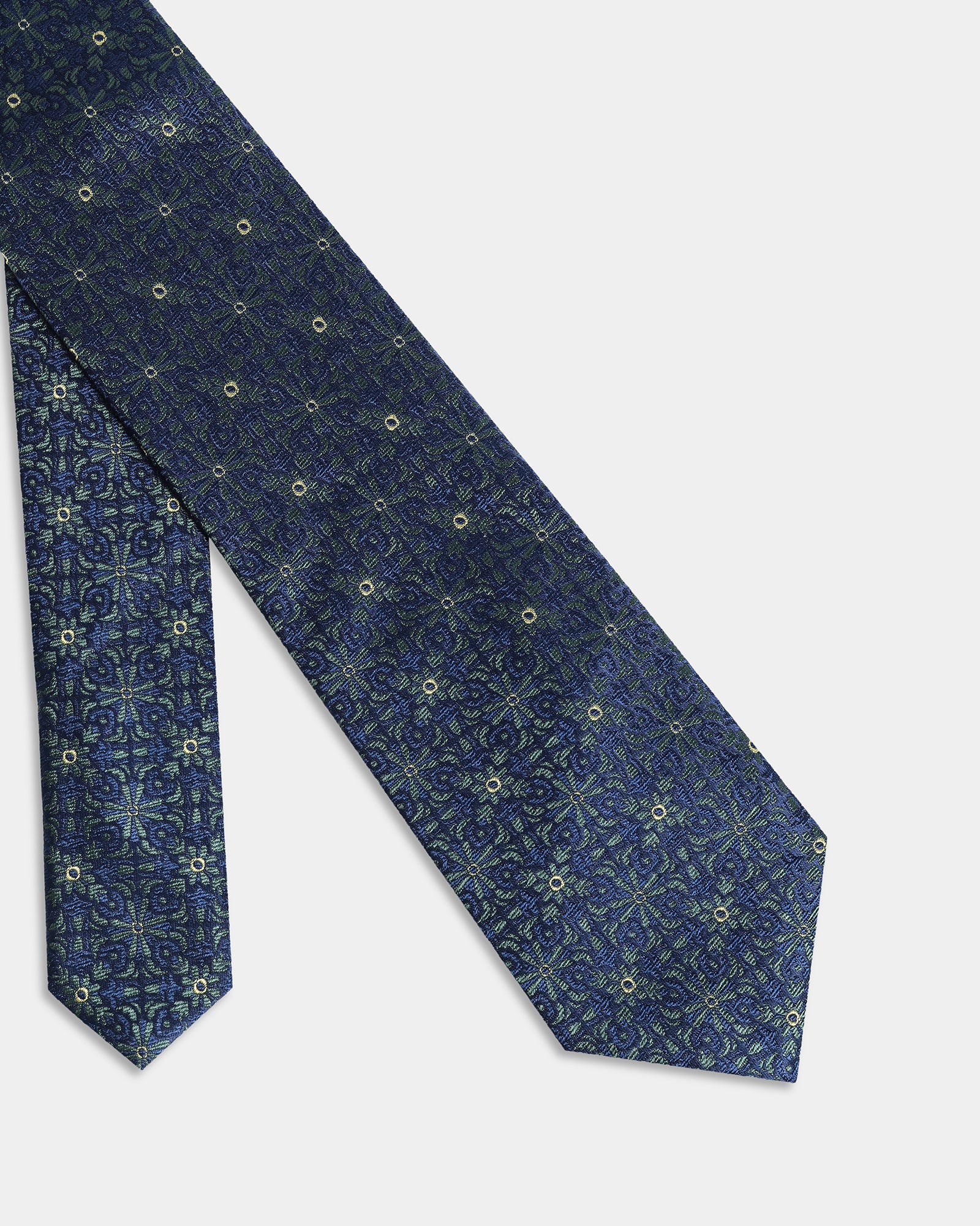 Silk Green Jacquard TIie- Wico