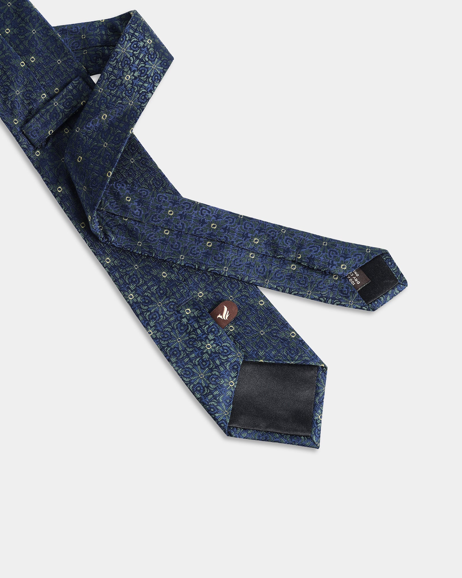 Silk Green Jacquard TIie- Wico