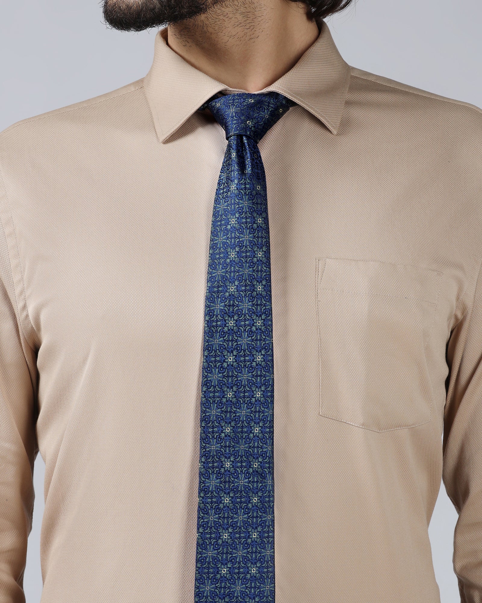 Silk Green Jacquard TIie- Wico