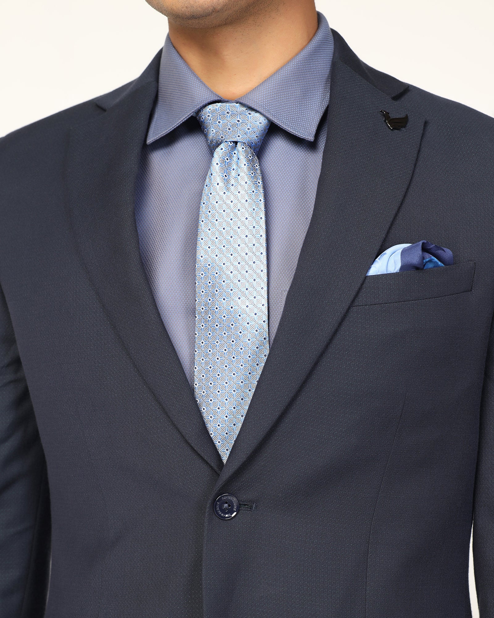 Silk Grey Jacquard Tie - Victory