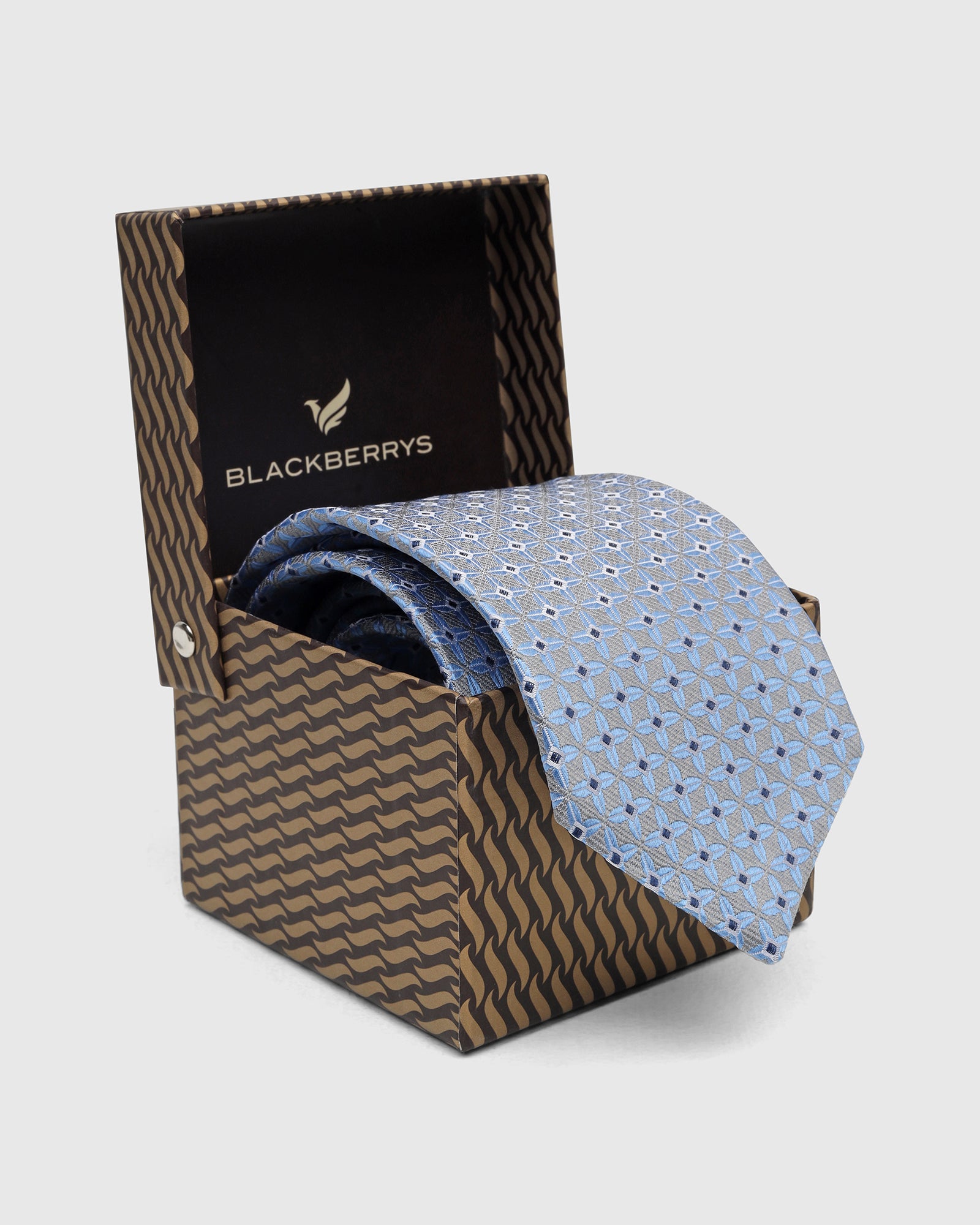 Silk Grey Jacquard Tie - Victory