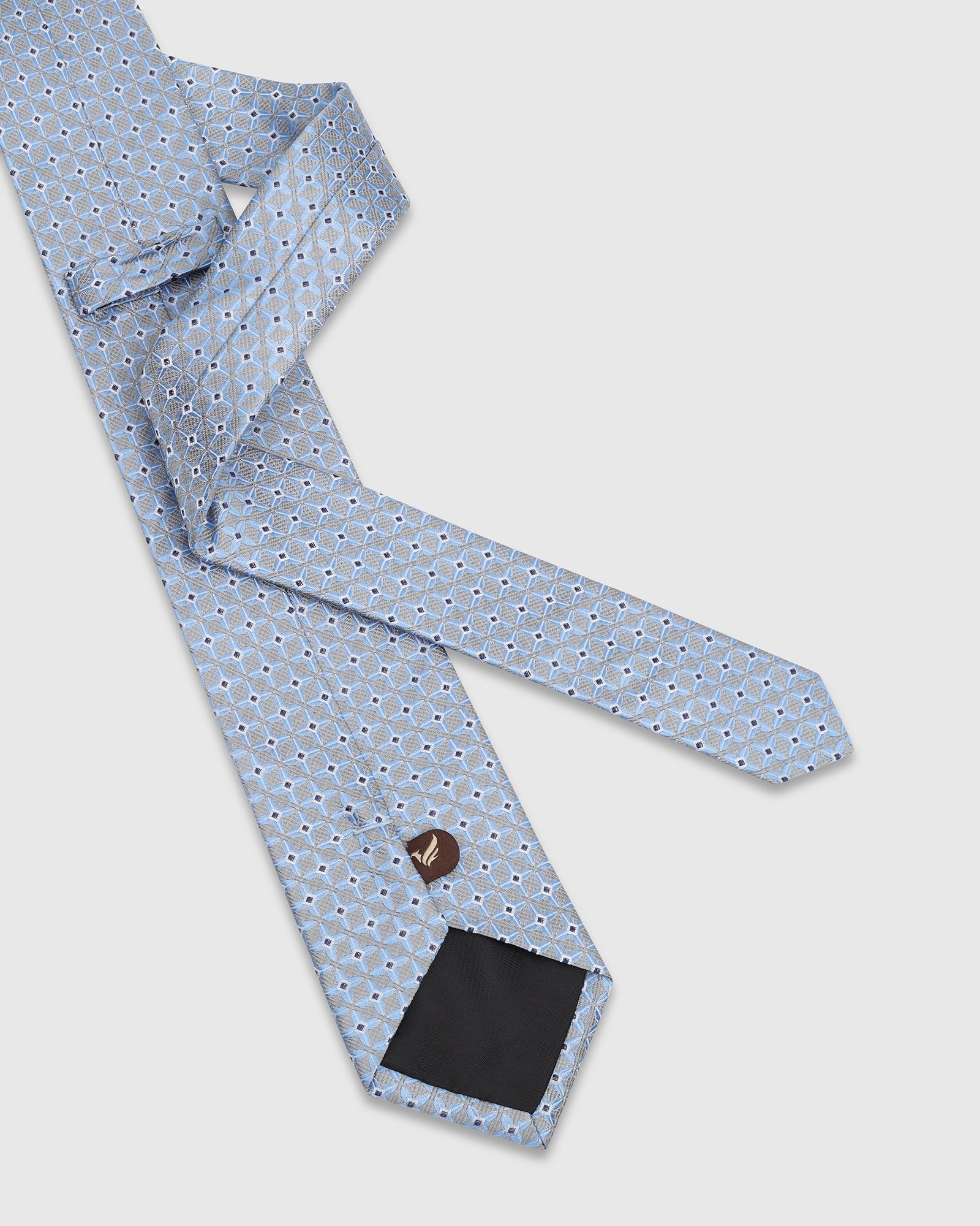 Silk Grey Jacquard Tie - Victory