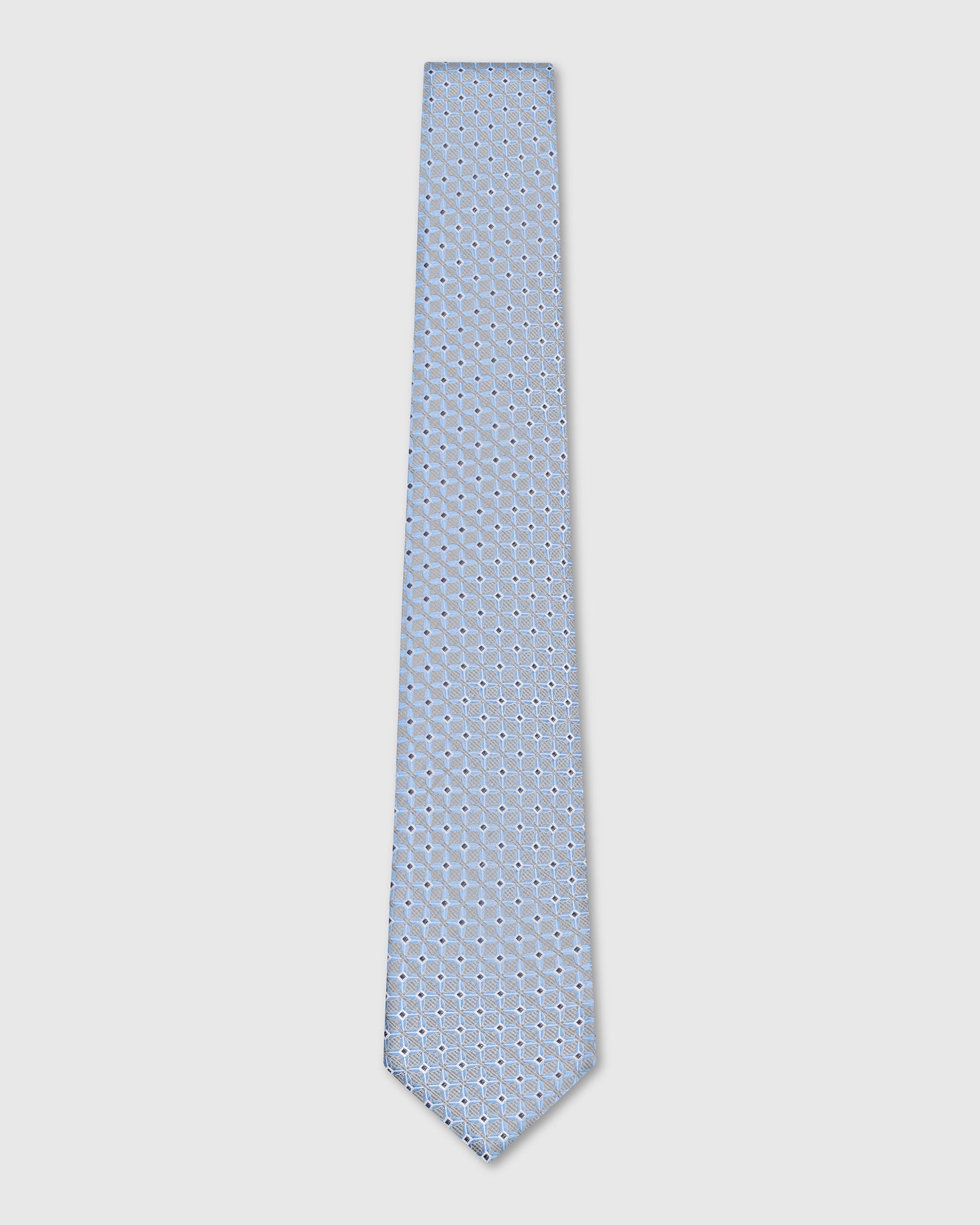Silk Grey Jacquard Tie - Victory