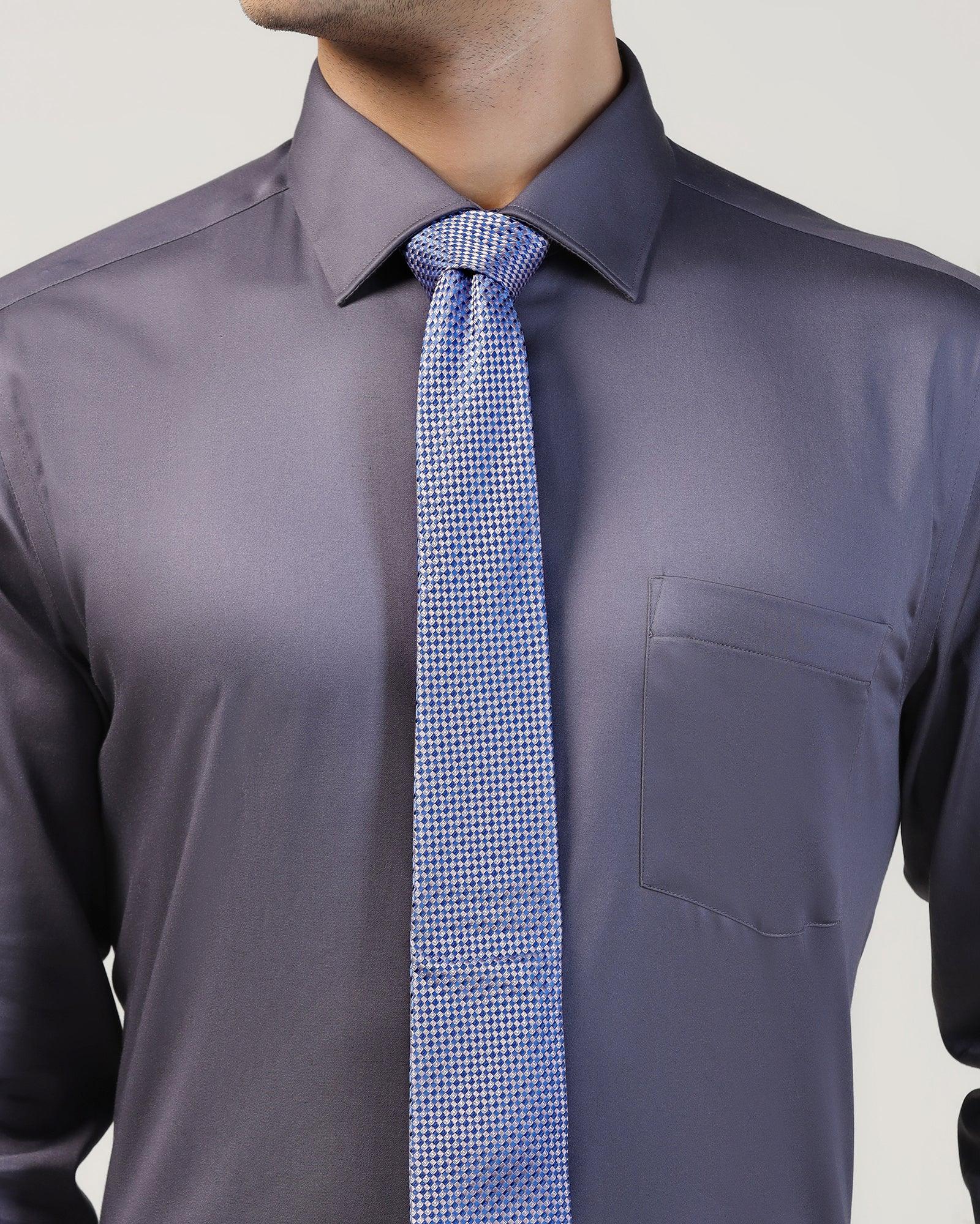 Silk Lavender Jacquard Tie - Volkan