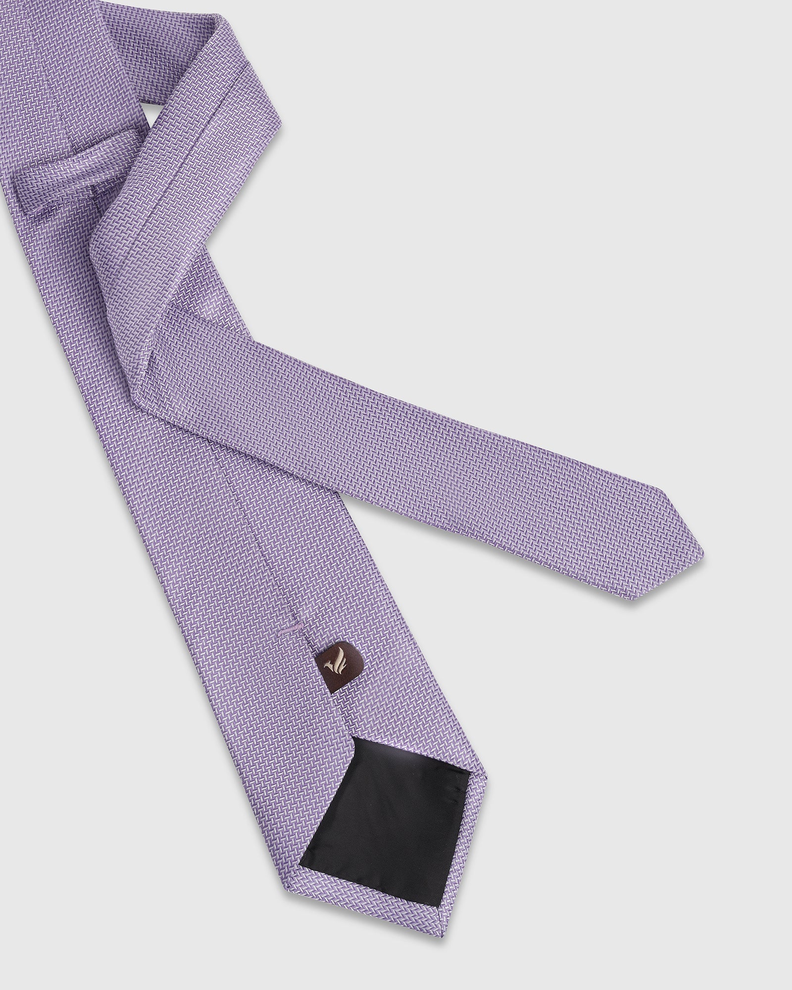 Silk Light Purple Jacquard Tie - Light