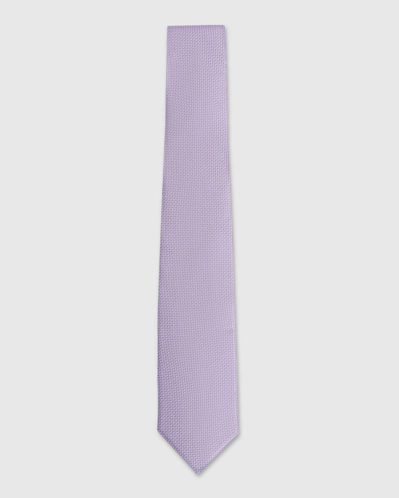 Silk Light Purple Jacquard Tie - Light