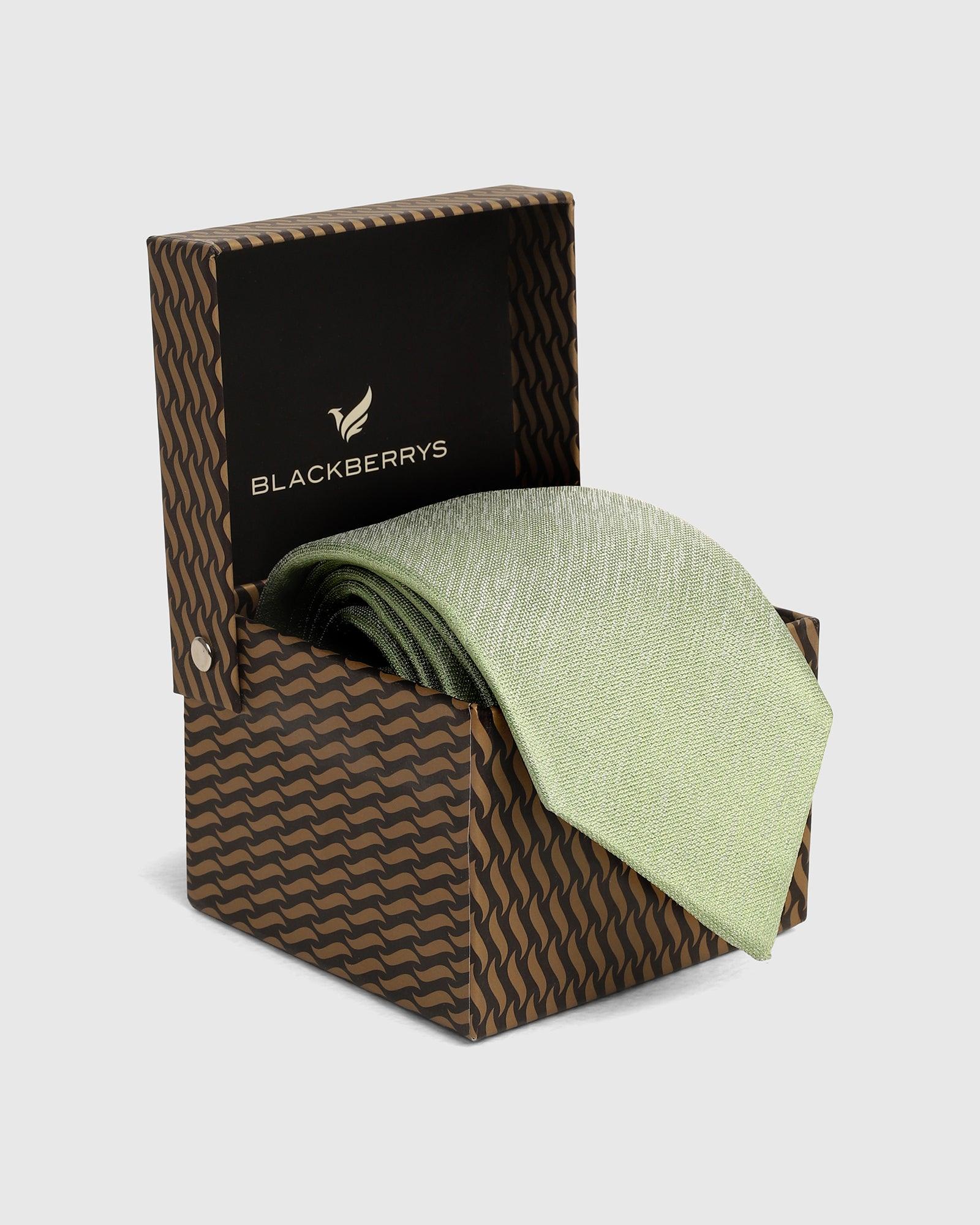 Silk Moss Green Jacquard Tie - Umeko
