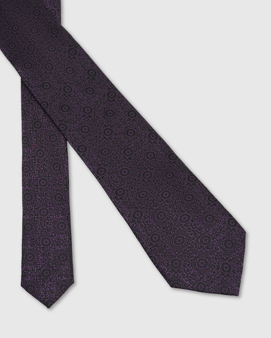 Silk Purple Jacquard Tie - Vagor