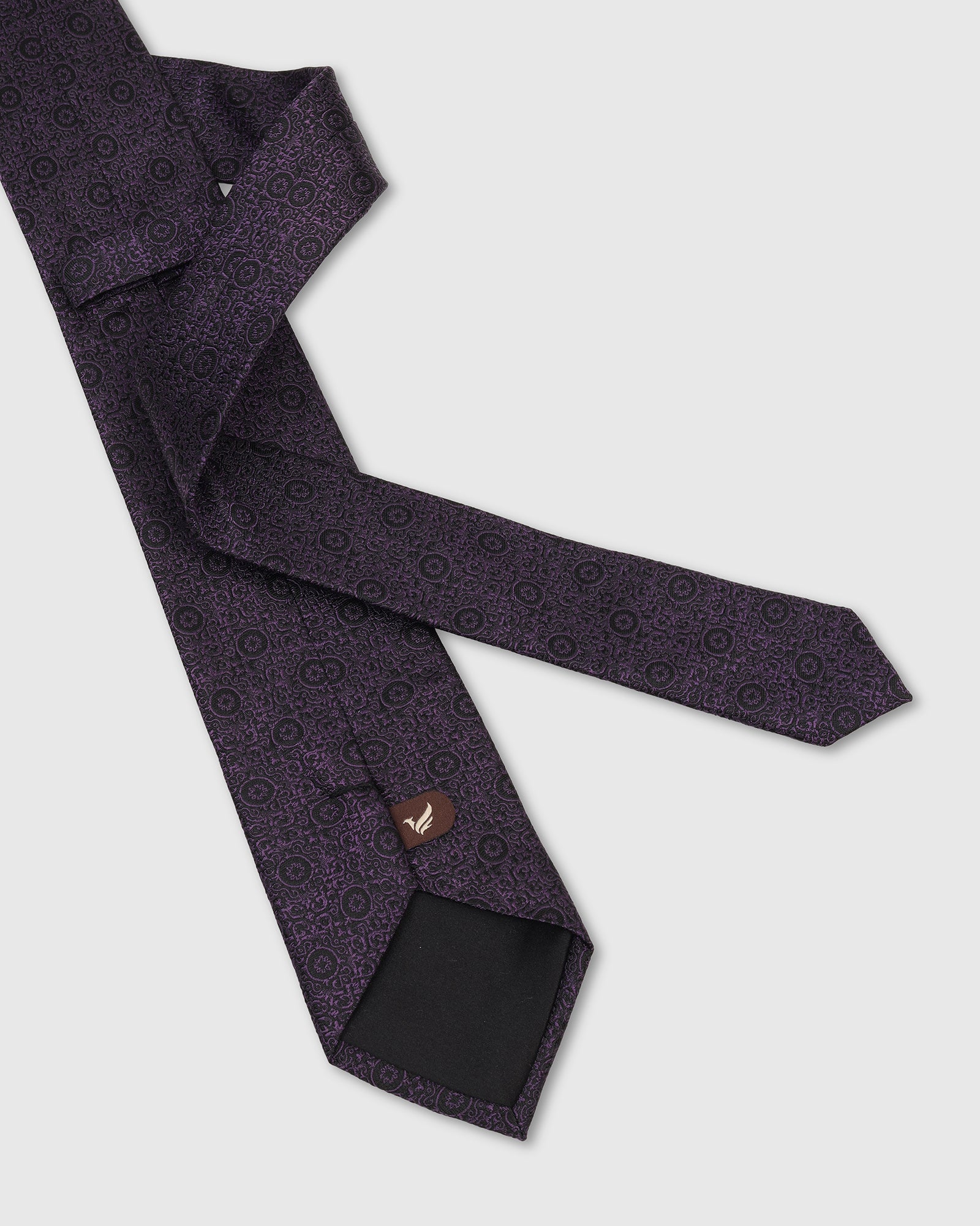 Silk Purple Jacquard Tie - Vagor