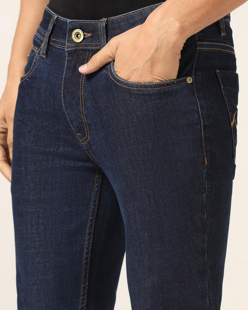 Skinny Cropped Fiji Fit Indigo Textured Jeans - Kate