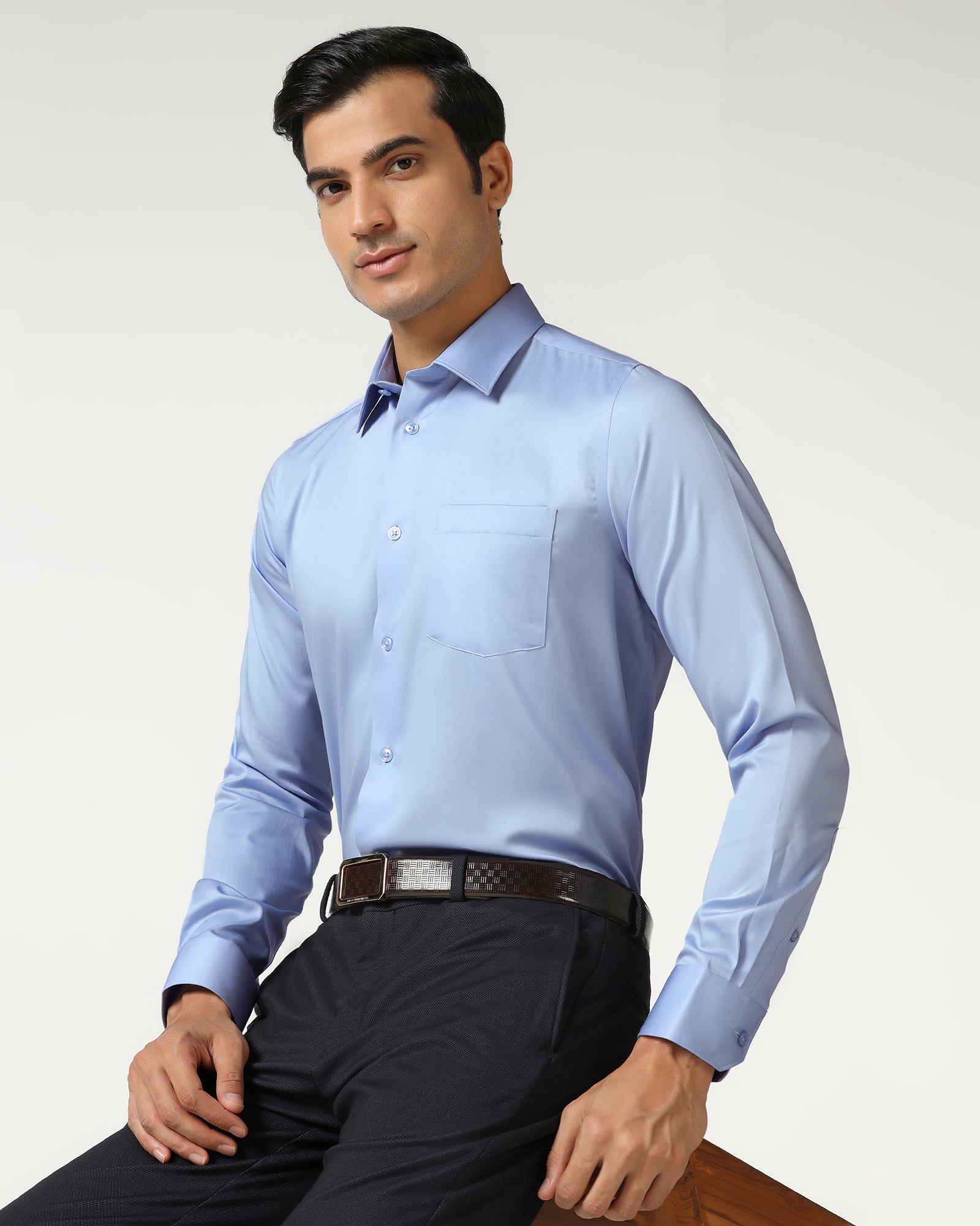 Sky Blue Non Iron Solid Shirt - Sailor