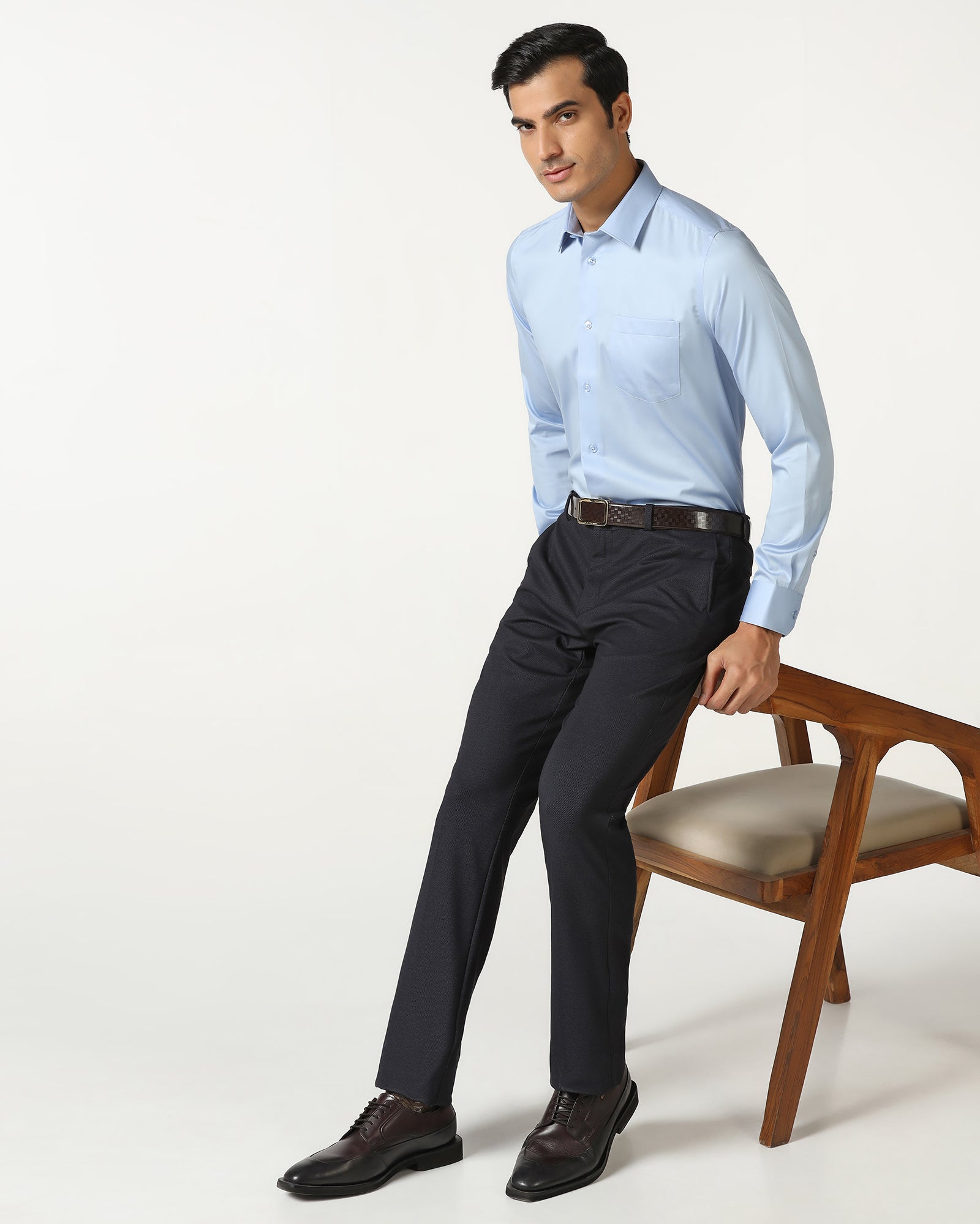 Sky Blue Non Iron Solid Shirt - Sailor