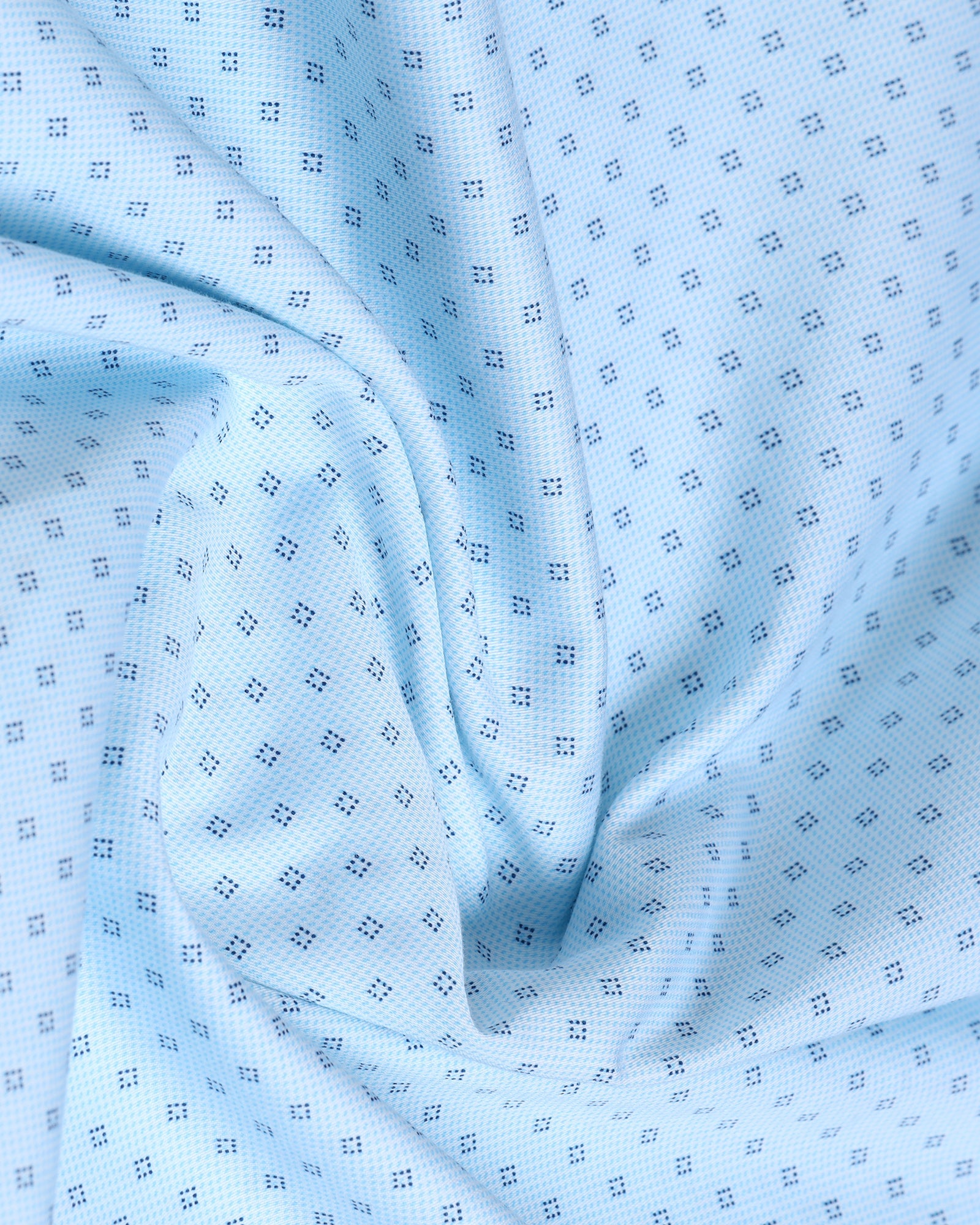Sky Blue Printed Shirt - Sarol