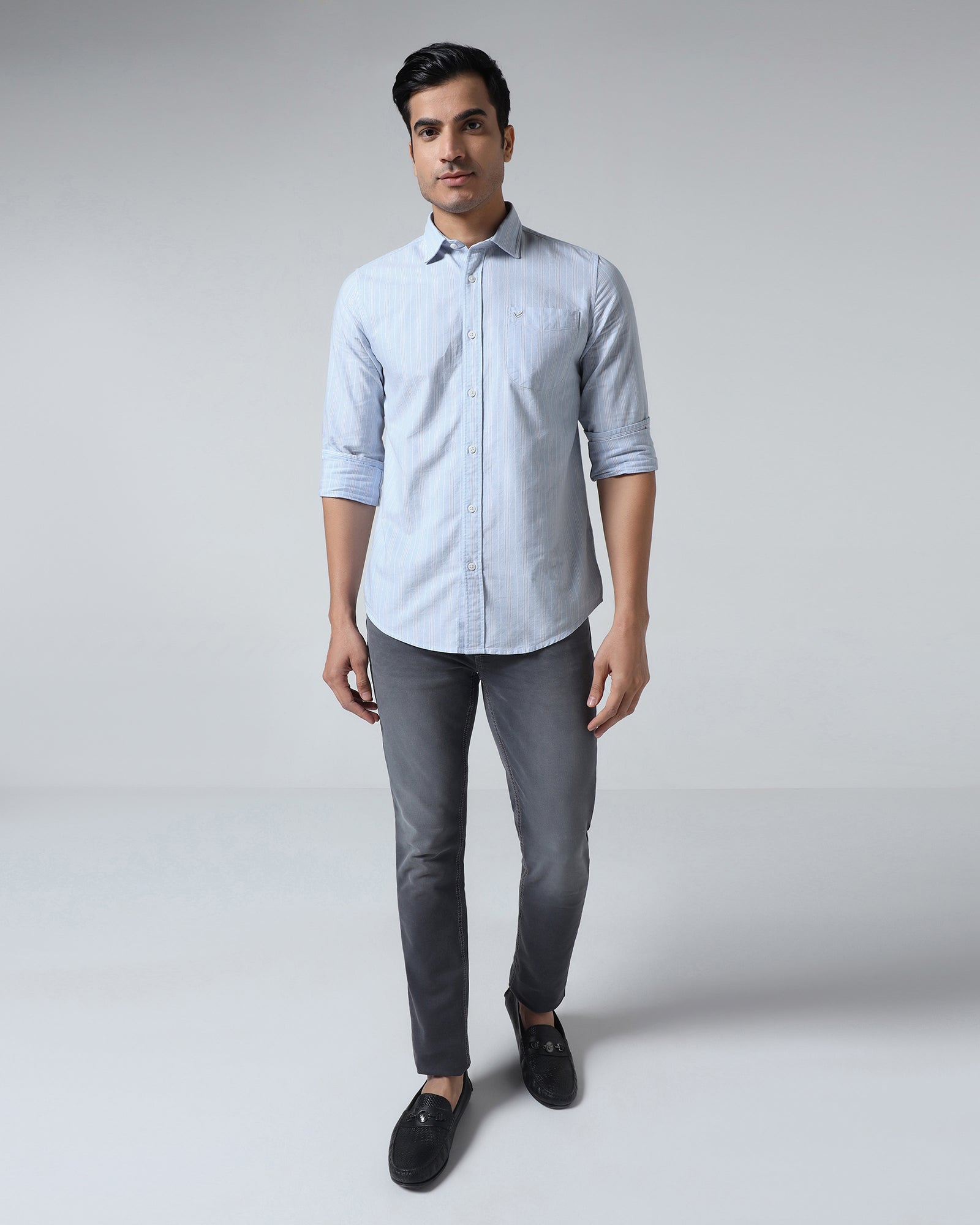 Sky Blue Stripe Shirt - Jorda