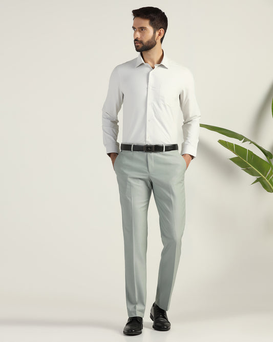 Slim Comfort B-95 Formal Mint Textured Trouser - Amor