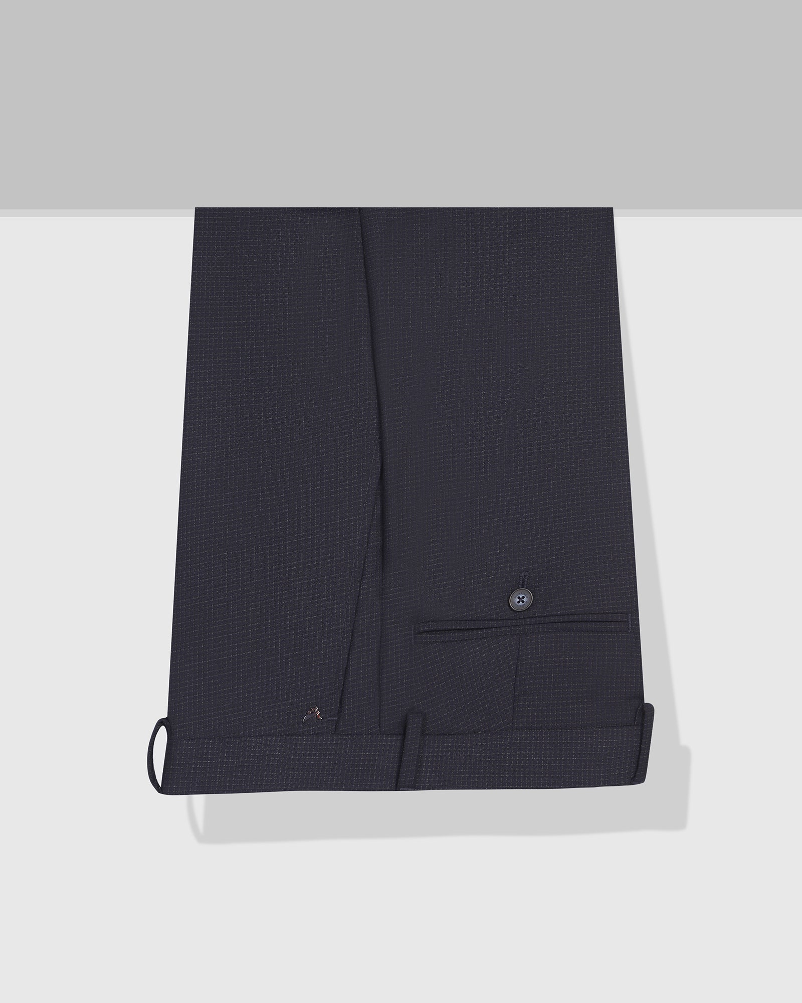 Slim Comfort B-95 Formal Navy Check Trouser - Windsor