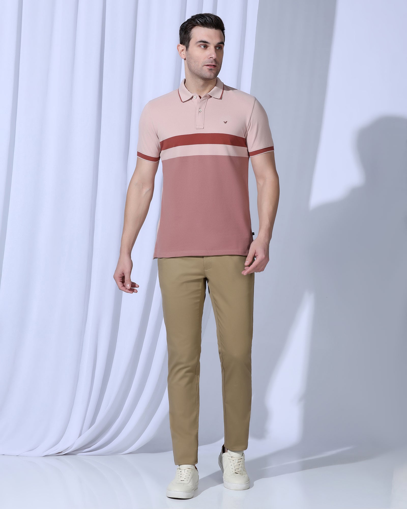 Slim Fit B-91 Casual Khaki Solid Khakis - Martin