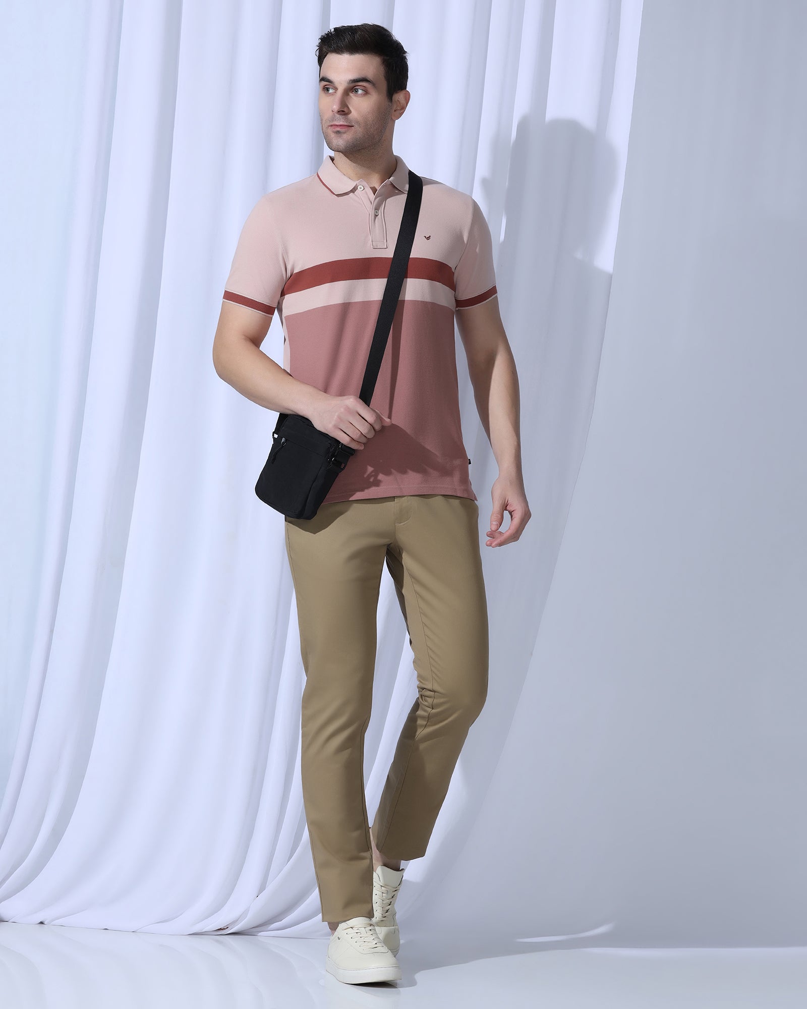 Slim Fit B-91 Casual Khaki Solid Khakis - Martin