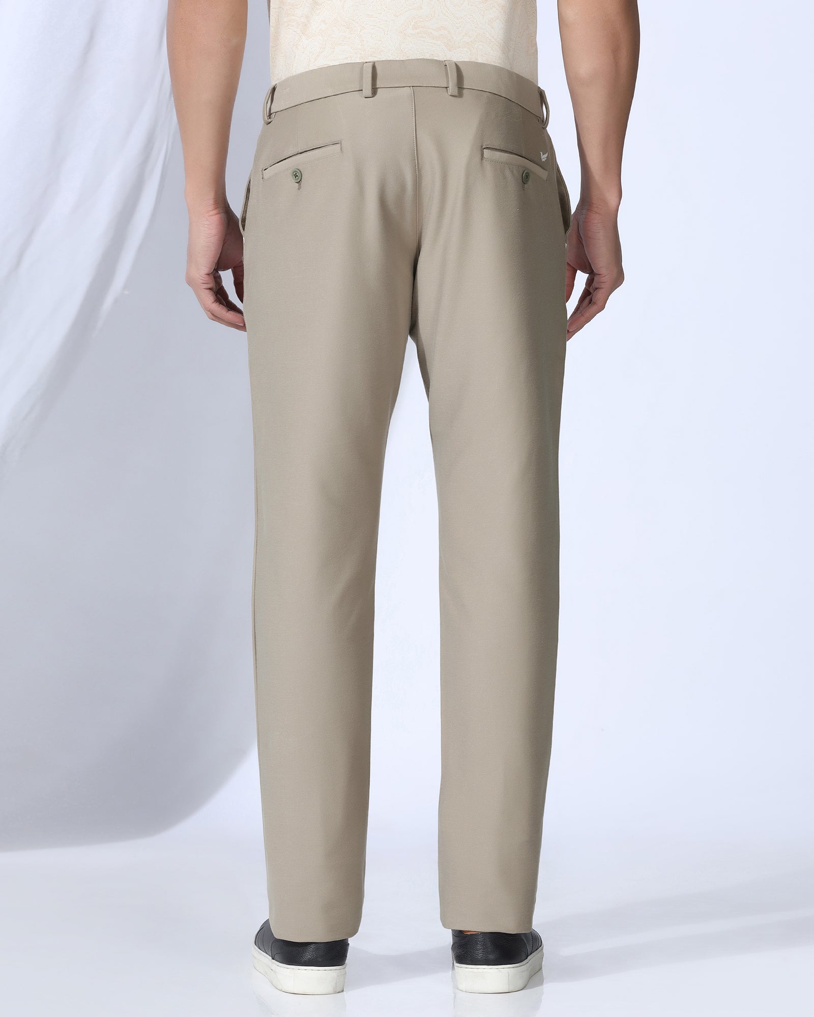 Slim Fit B-91 Casual Pistachio Solid Khakis - Victor