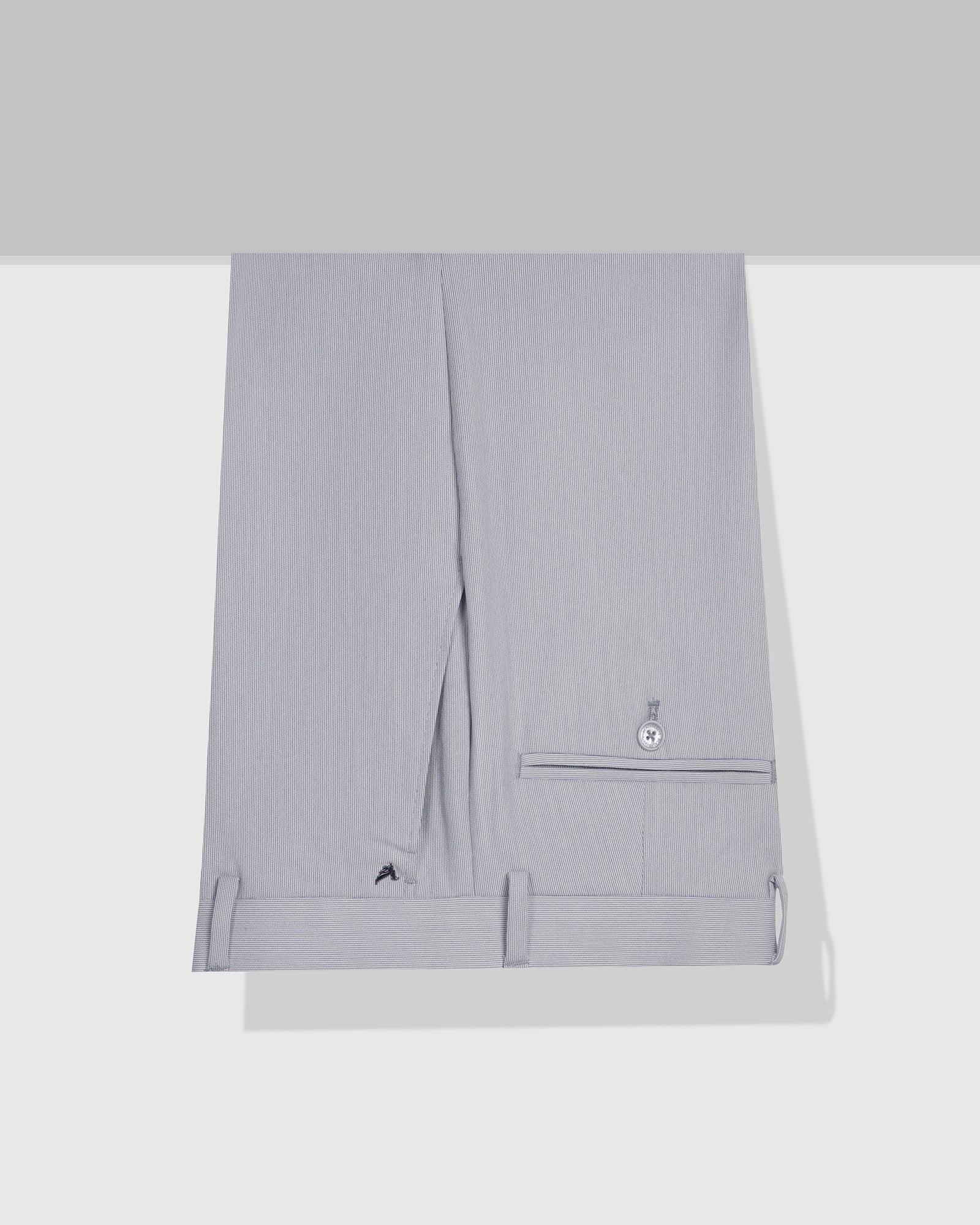 Slim Fit B-91 Formal Light Blue Stripe Trouser - Ninja