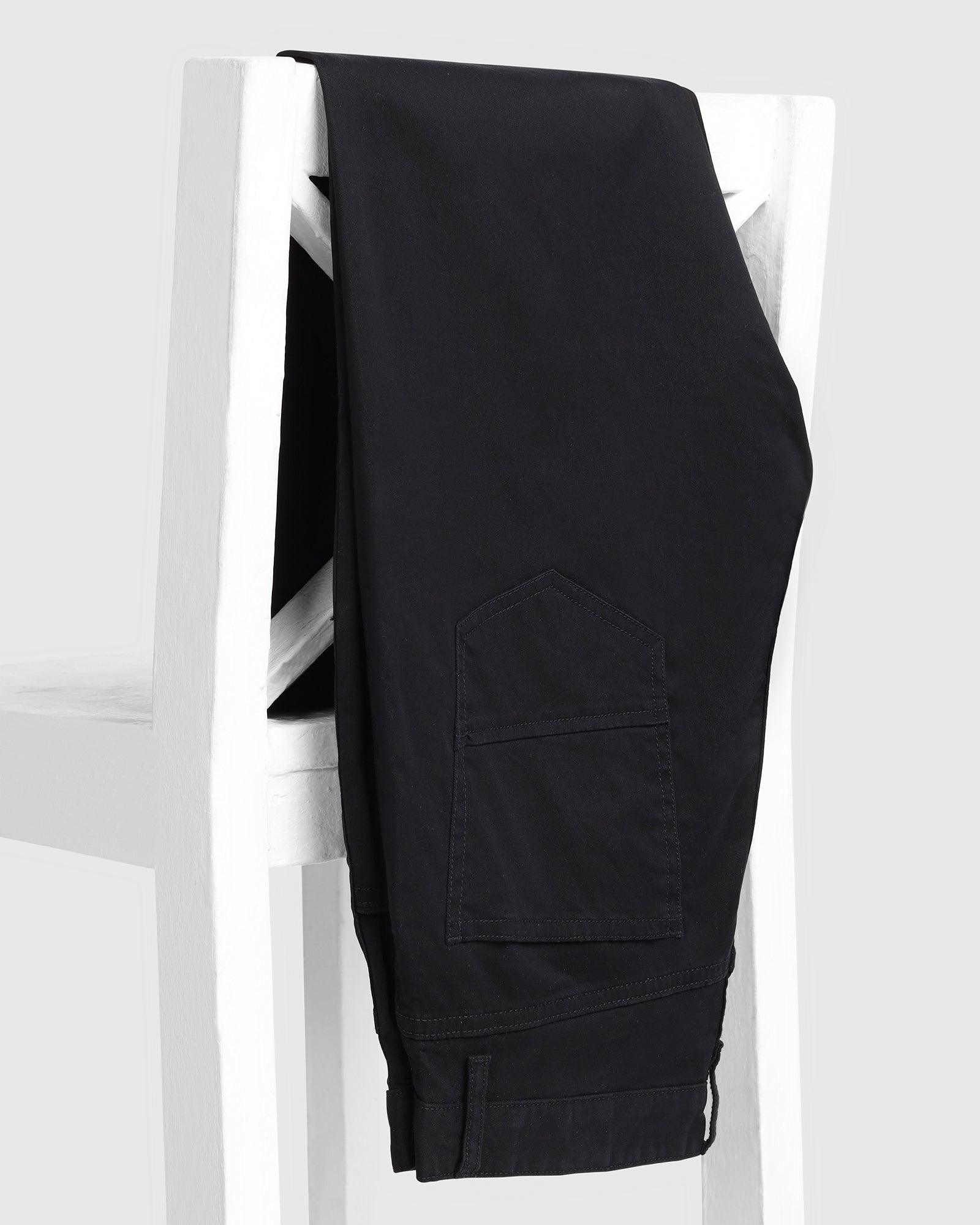 Slim Comfort B-95 Casual Black Solid Khaki - Dab - Blackberrys