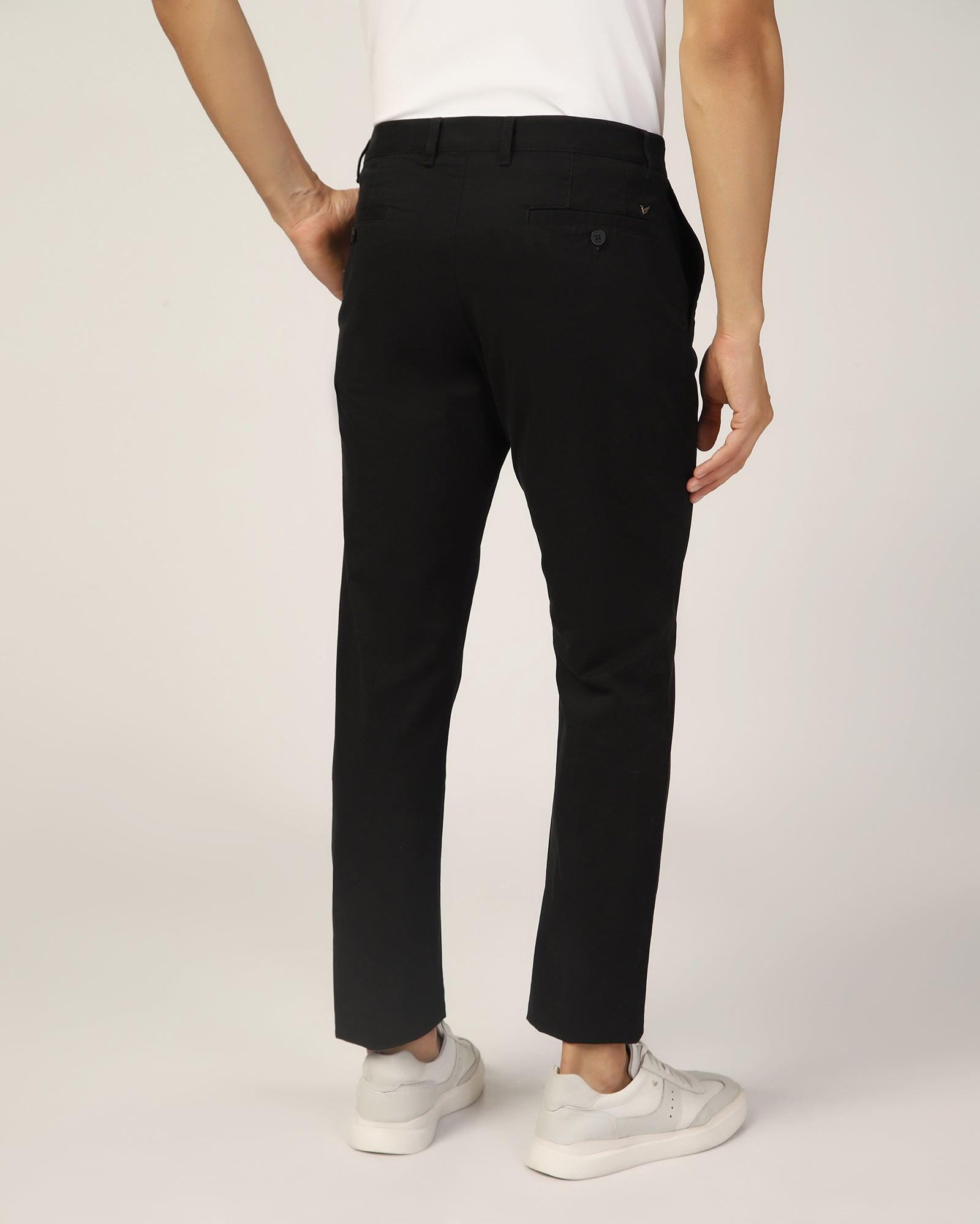 Slim Comfort B-95 Casual Black Solid Khaki - Lab - Blackberrys