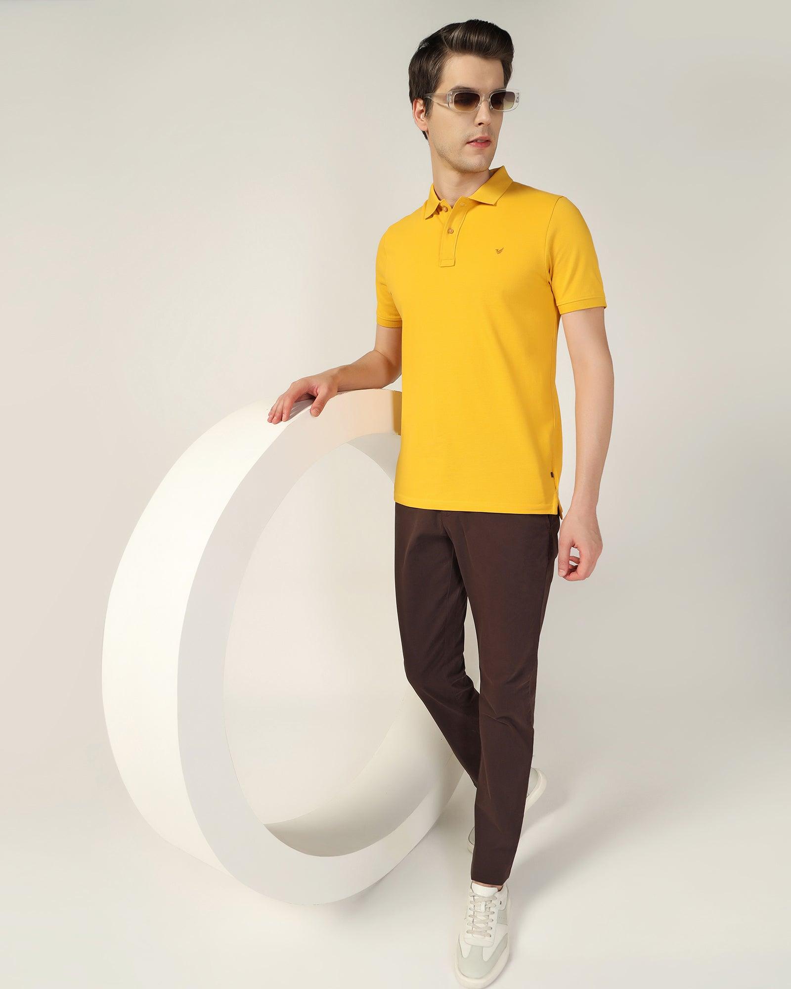 Slim Comfort B-95 Casual Chocolate Solid Khakis - Lab - Blackberrys