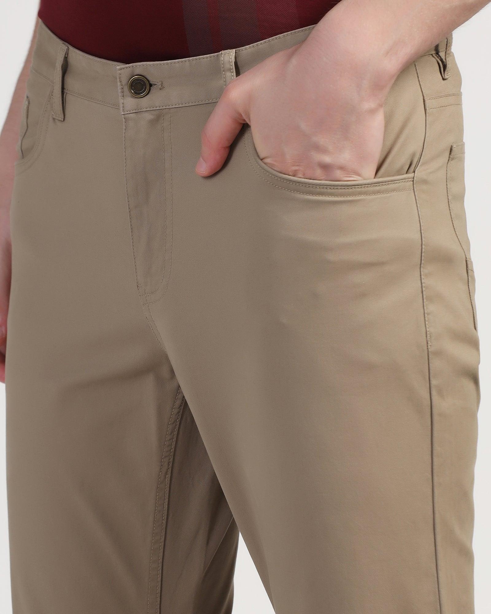 Slim Comfort B-95 Casual Khaki Solid Khaki - Dab - Blackberrys