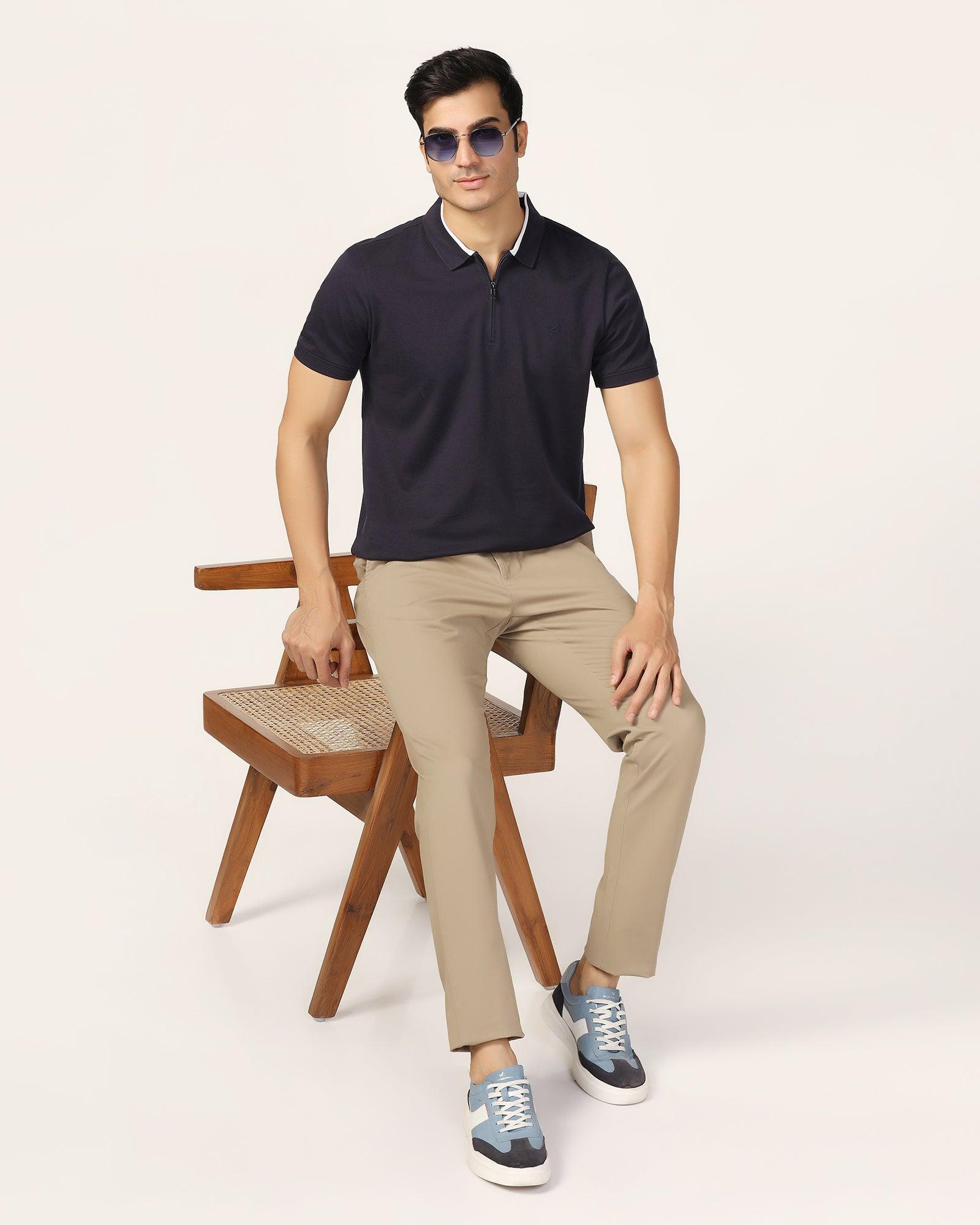 Slim Comfort B-95 Casual Khaki Solid Khaki - Lab - Blackberrys