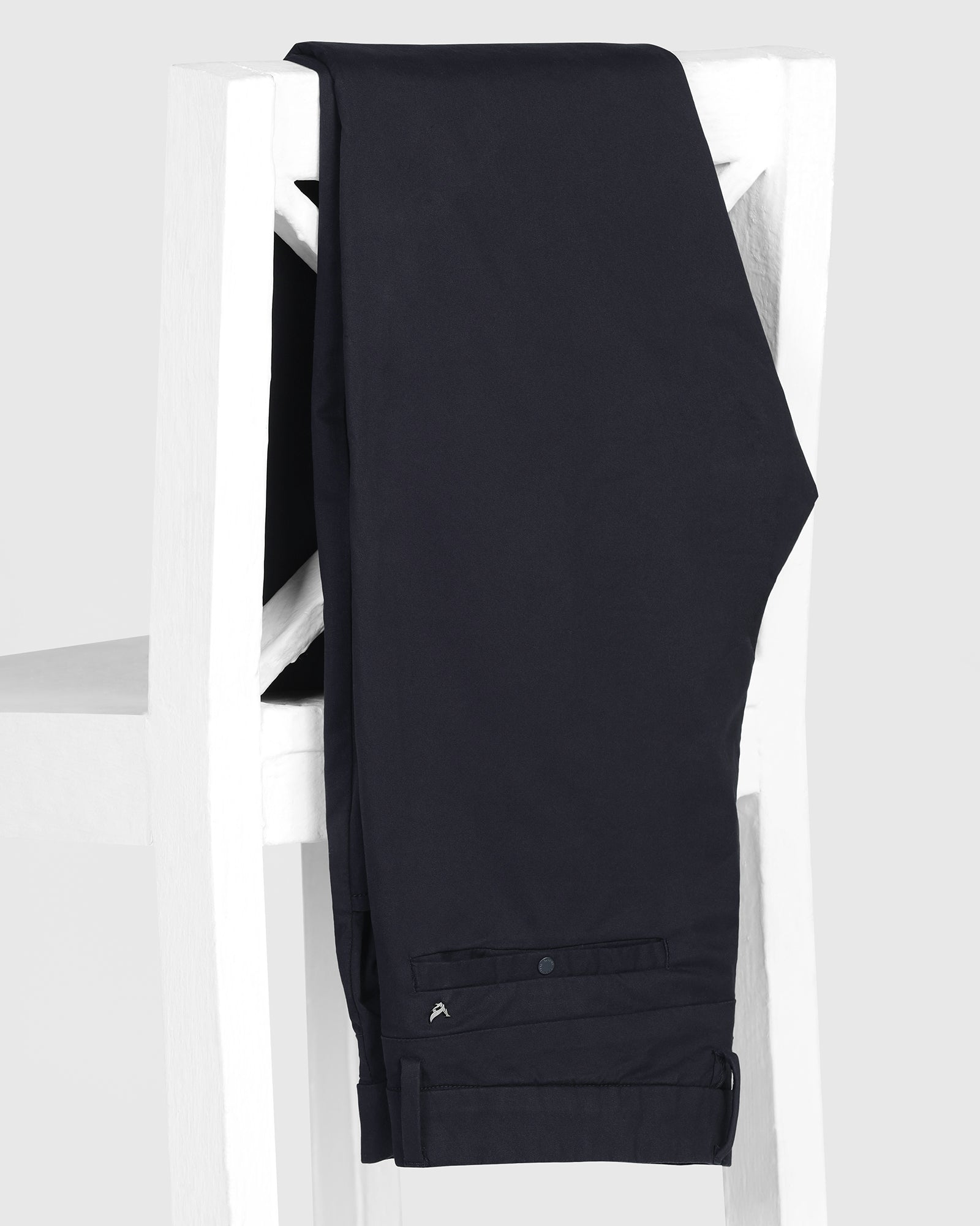 Slim Comfort B-95 Casual Navy Solid Khakis - Fred