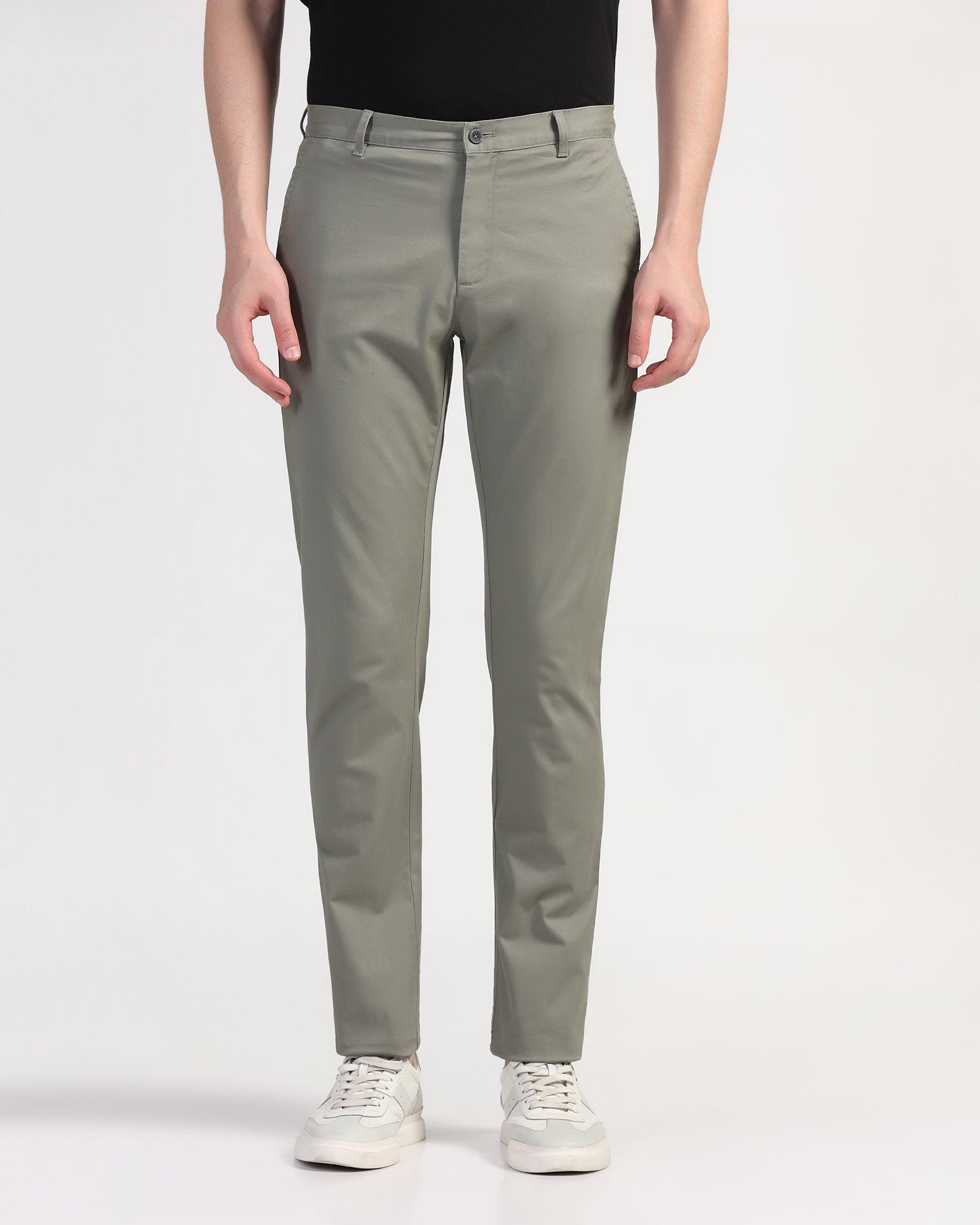 Slim Comfort B-95 Casual Olive Solid Khaki - Lab - Blackberrys