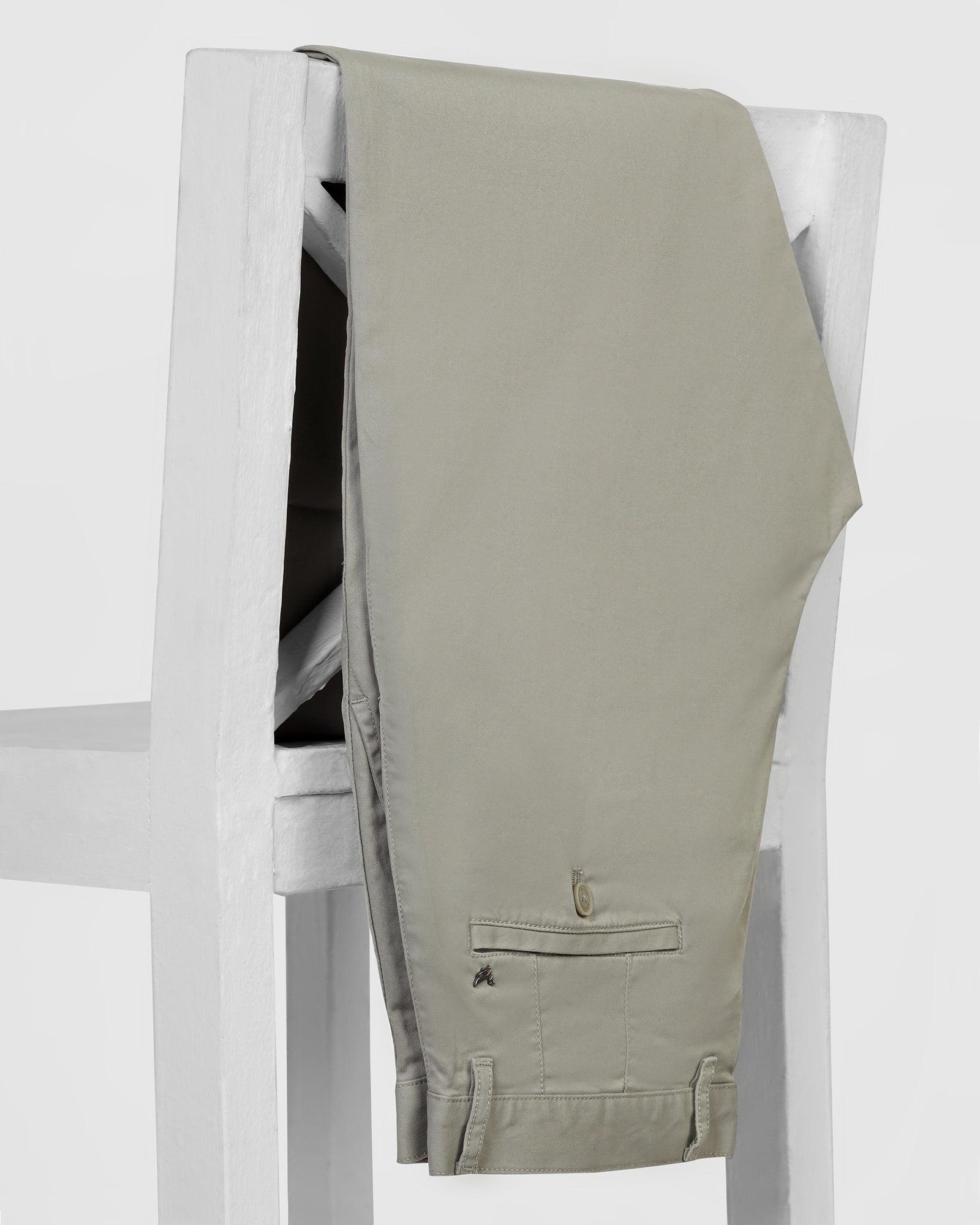 Slim Comfort B-95 Casual Pistachio Solid Khakis - Lab - Blackberrys