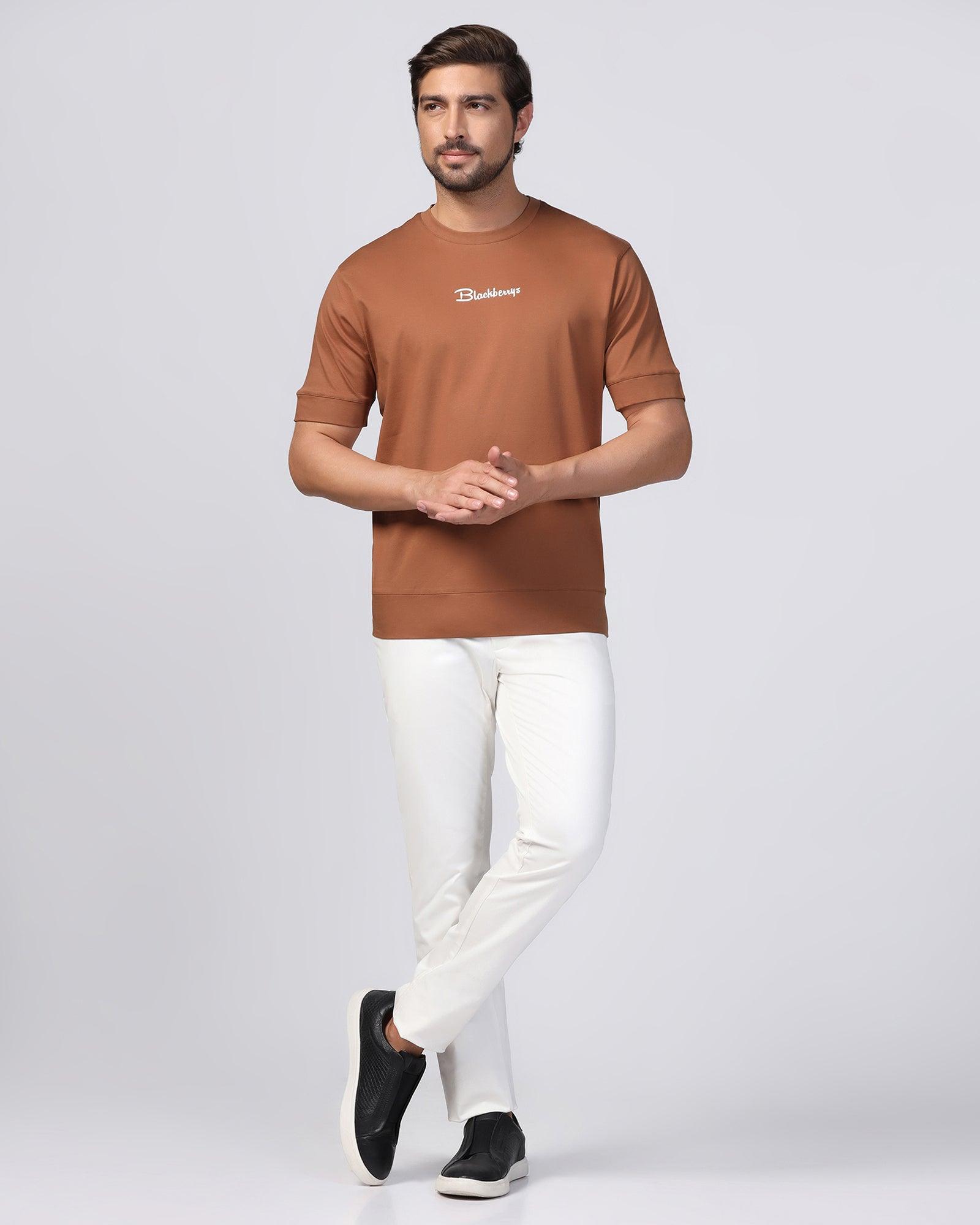 Slim Comfort B-95 Casual White Solid Khakis - Tron