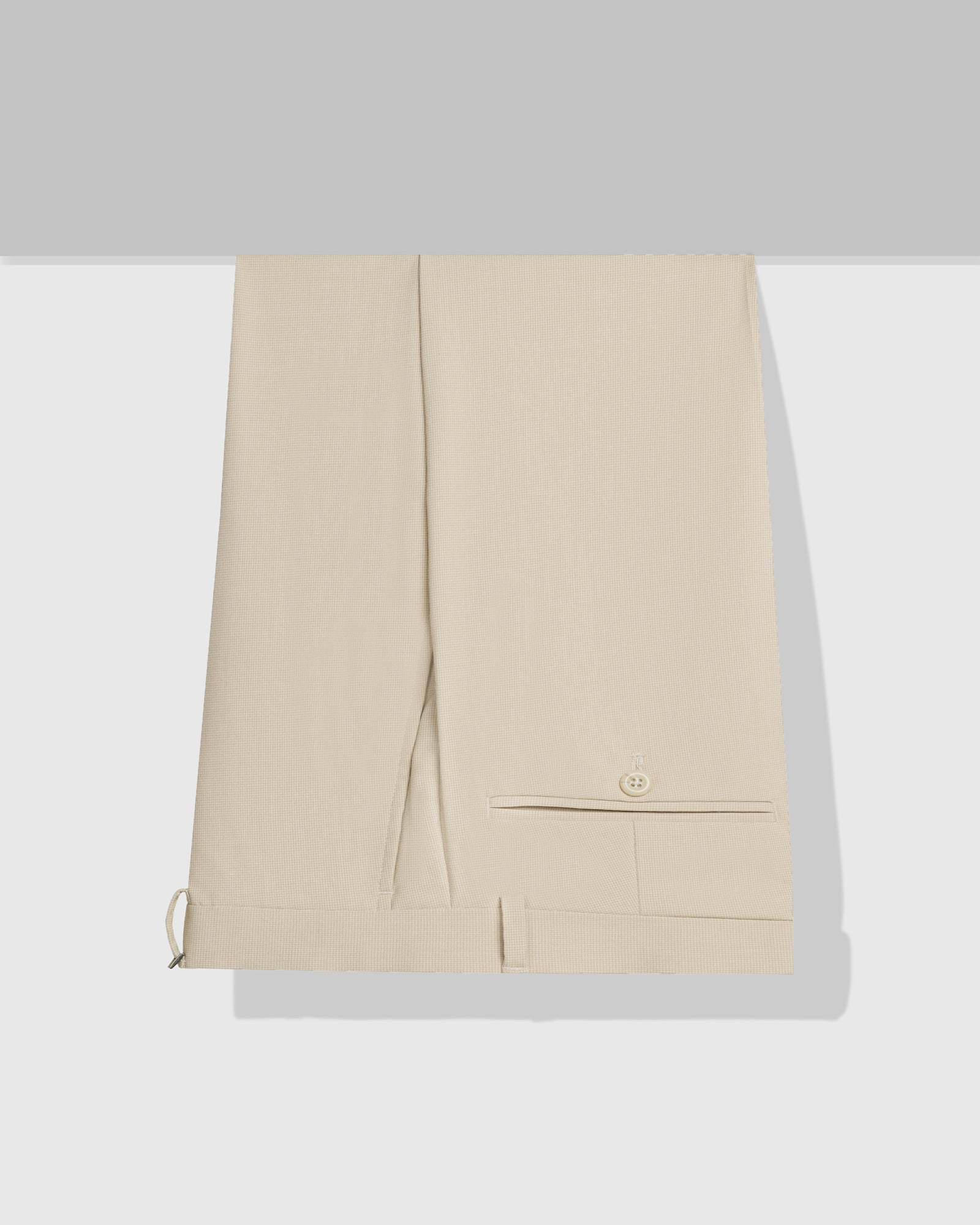 Slim Comfort B-95 Formal Beige Textured Trouser - June