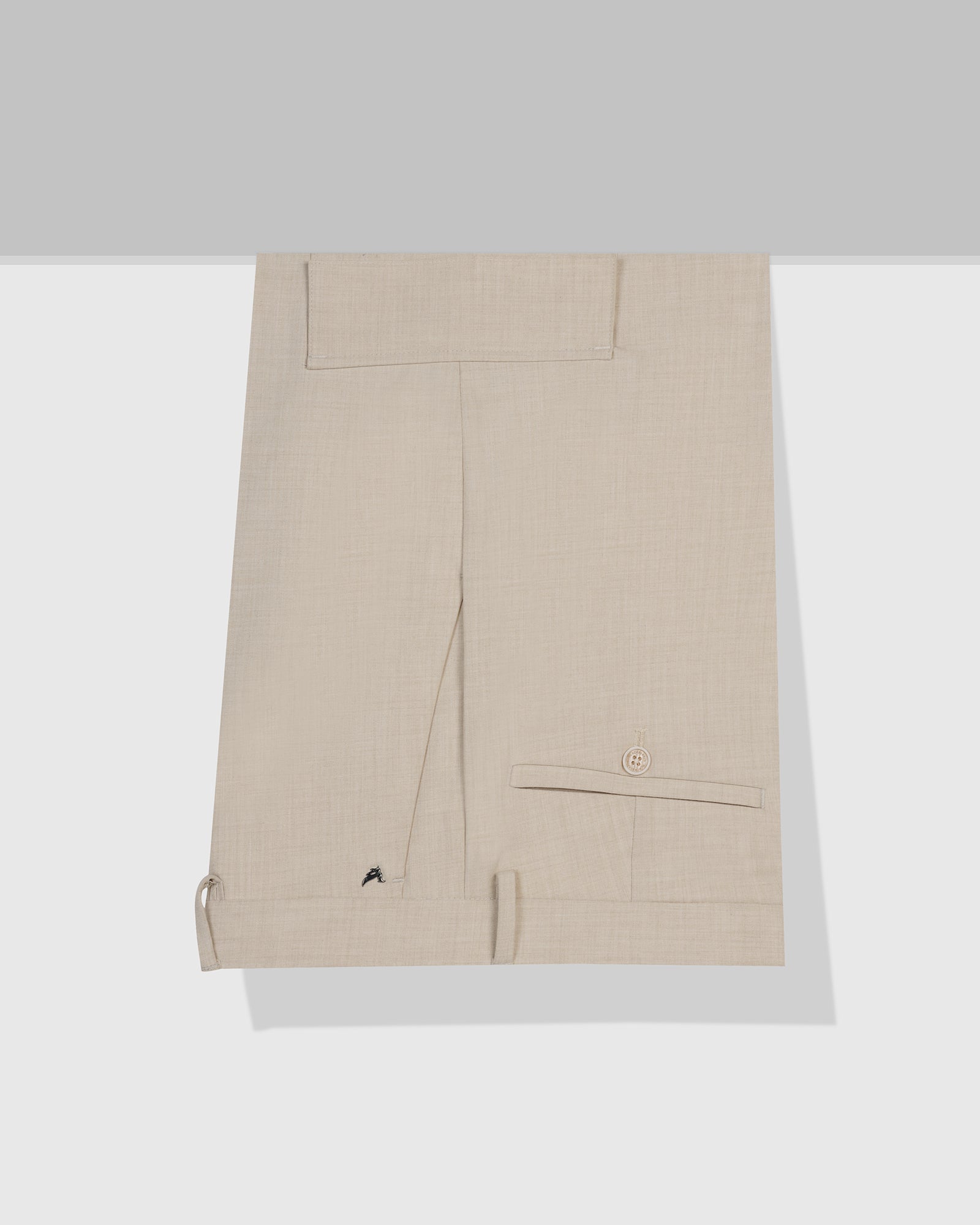 Slim Comfort B-95 Formal Cream Solid Trouser - Victor