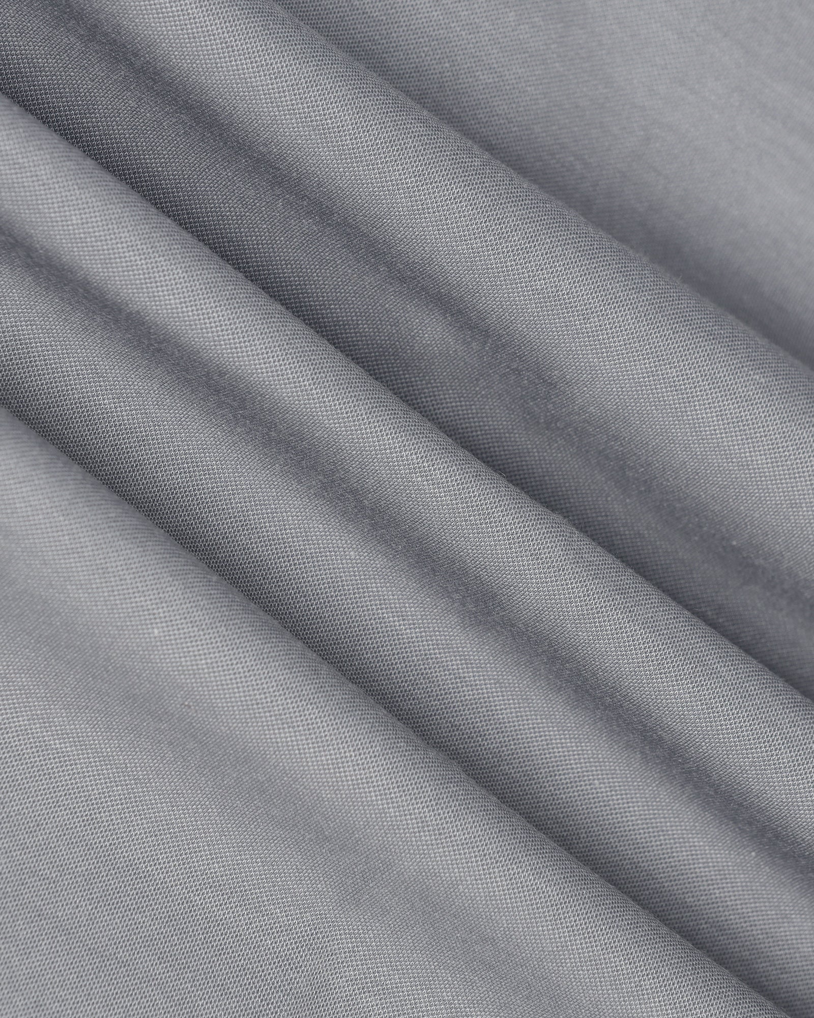 Slim Comfort B-95 Formal Light Grey Solid Trouser - Oak