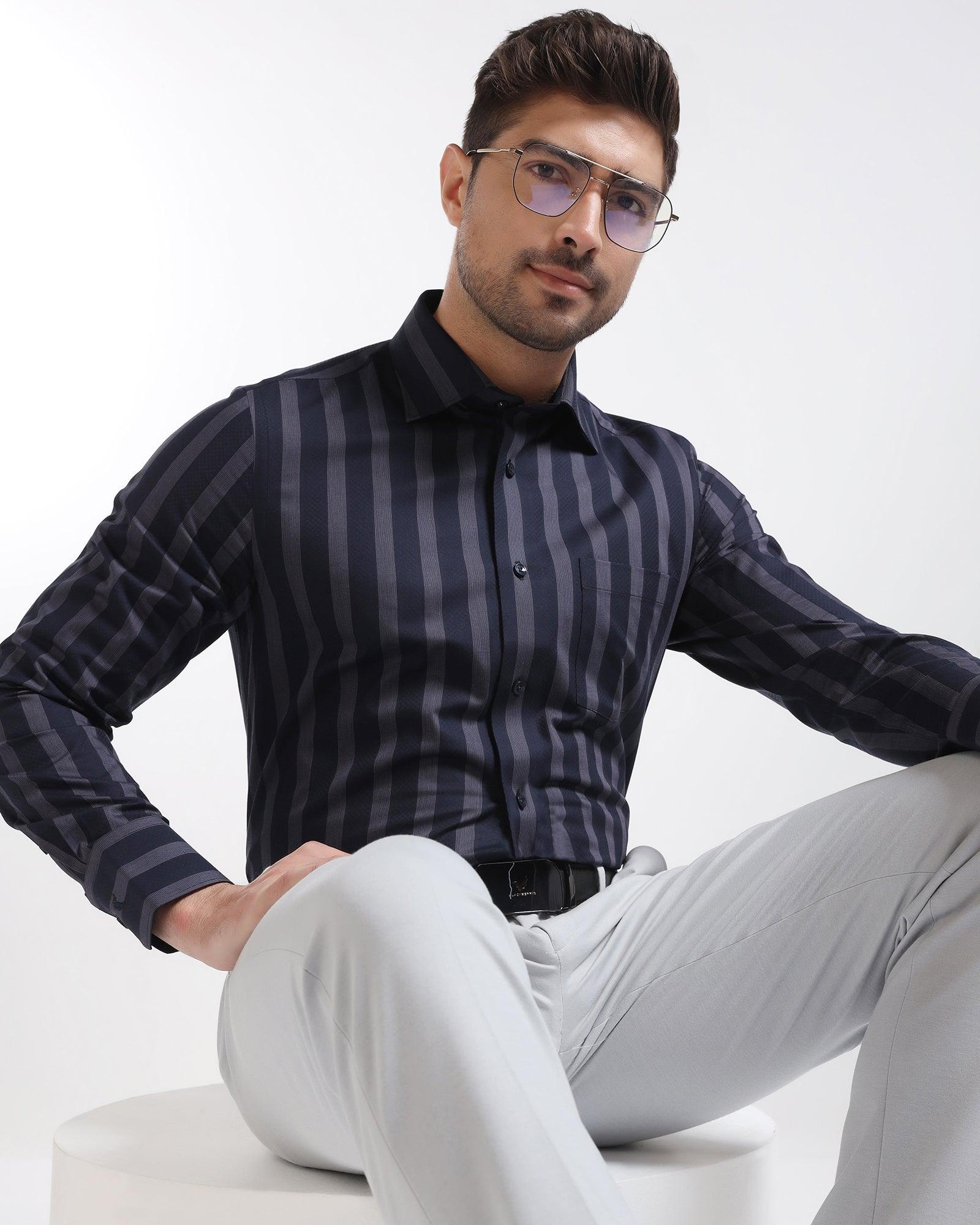 Slim Comfort B-95 Formal Light Grey Solid Trouser - Raider - Blackberrys