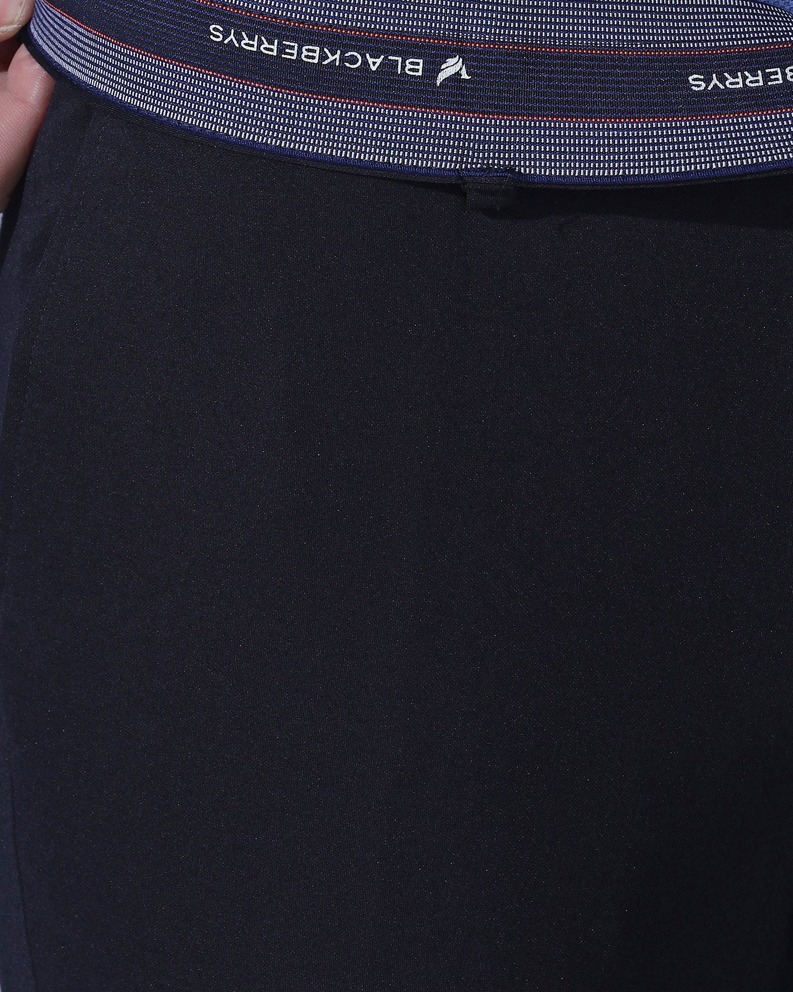 Slim Comfort B-95 Formal Navy Solid Trouser - Oak