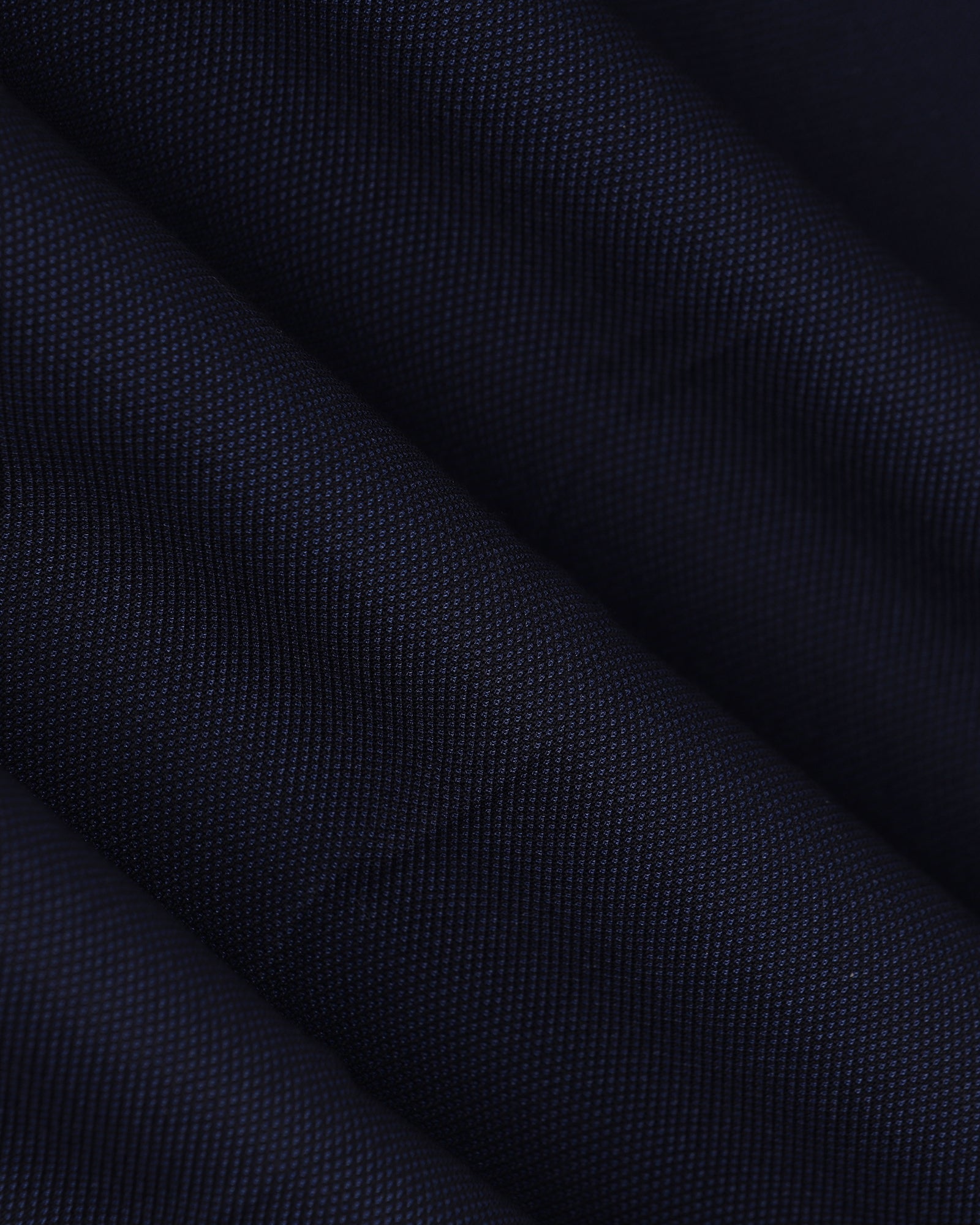 Slim Comfort B-95 Formal Navy Textured Trouser - Campbell