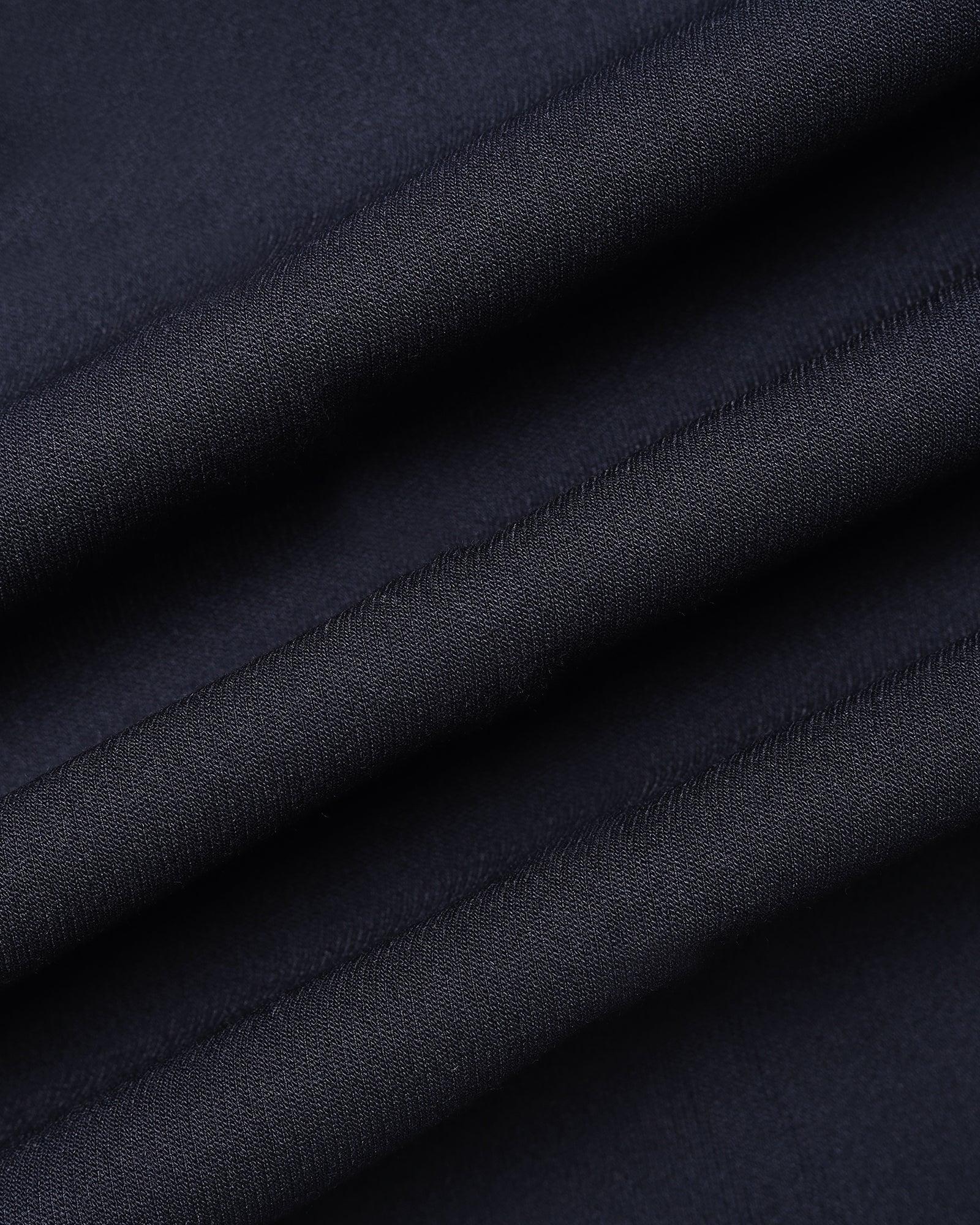 Slim Fit B-91 Formal Navy Solid Trouser - Hayabusa