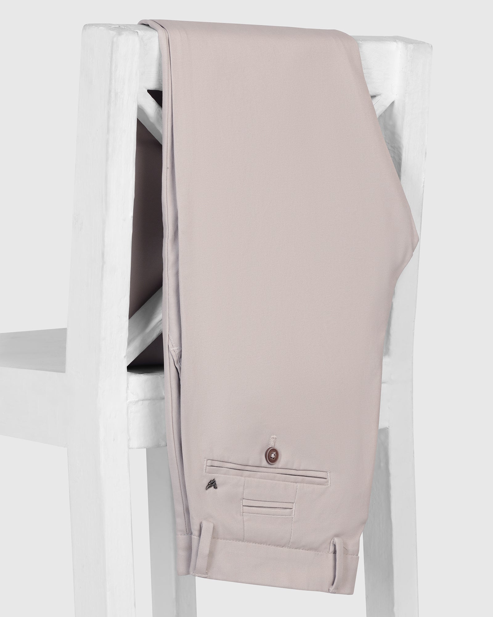 Slim Fit B-91 Casual Beige Textured Khakis - Kary