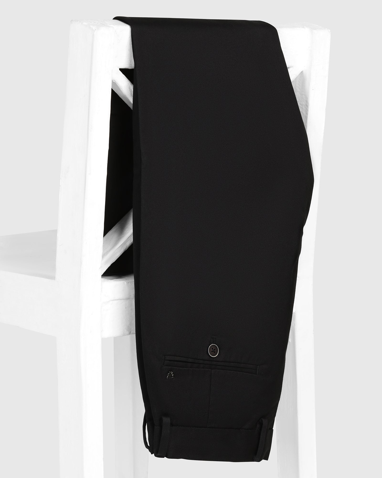 Slim Fit B-91 Casual Black Solid Khakis - Martin