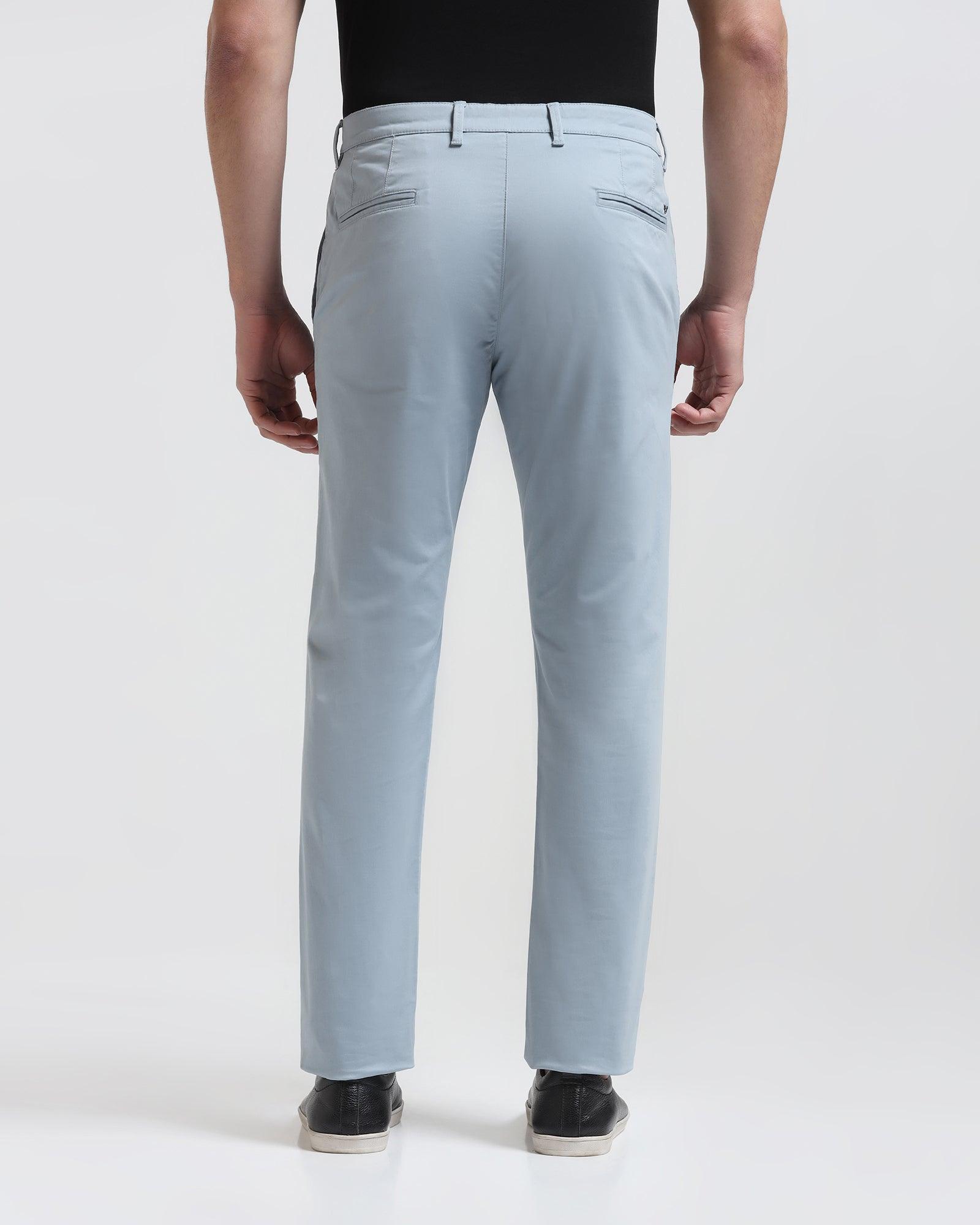 Slim Fit B-91 Casual Blue Solid Khaki - Cultron - Blackberrys