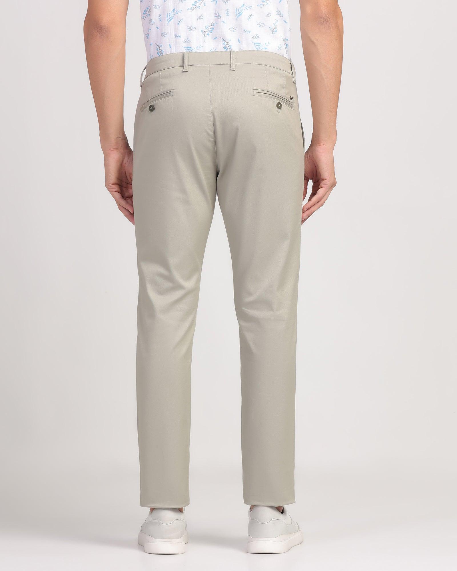 Temptech Slim Fit B-91 Casual Olive Solid Khakis - Henry - Blackberrys