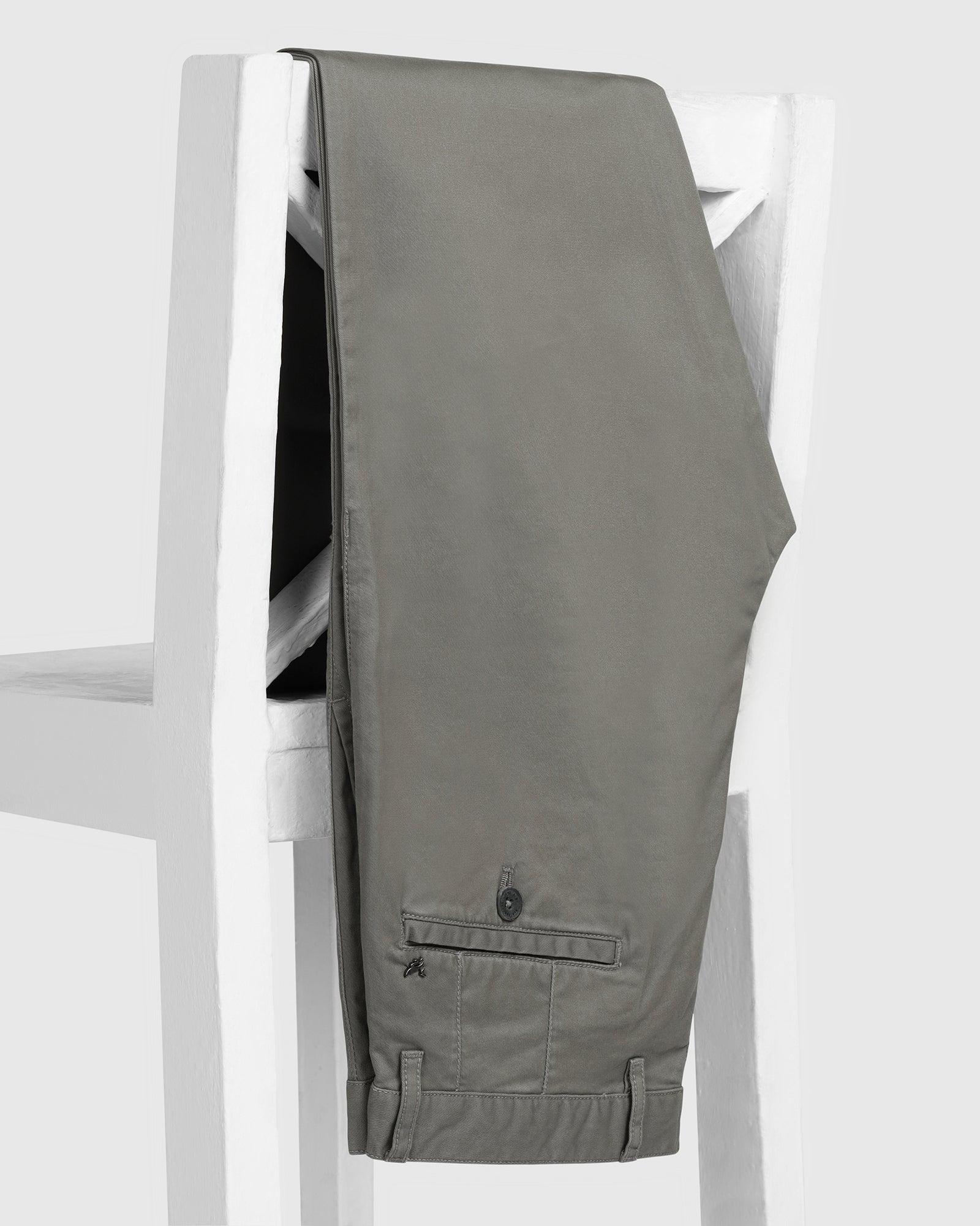 Slim Fit B-91 Casual Olive Solid Khaki - Lab - Blackberrys