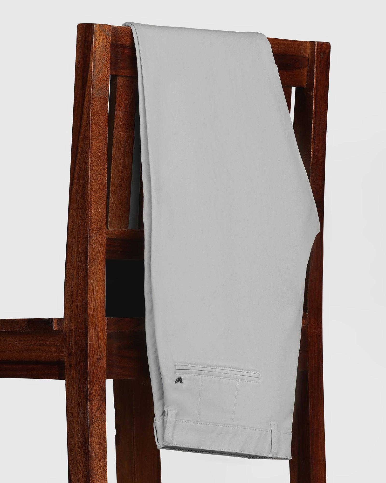 Slim Fit B-91 Casual Stone Beige Solid Khaki - Cultron - Blackberrys