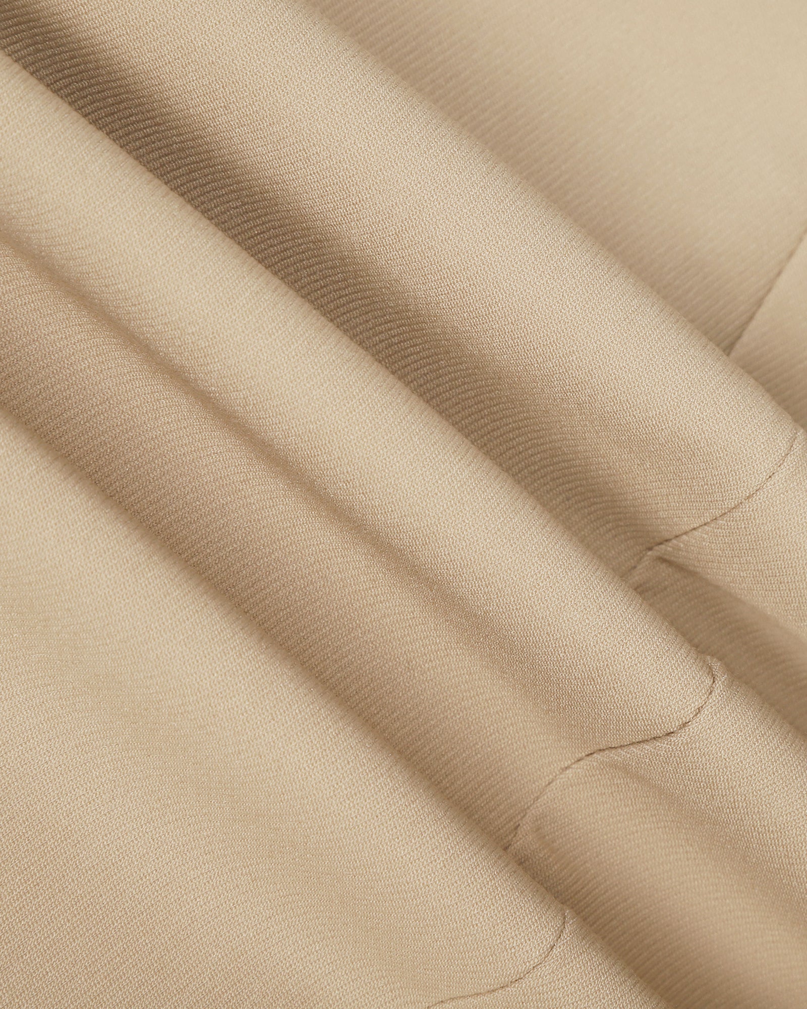 Slim Fit B-91 Formal Beige Solid Trouser - Kenneth