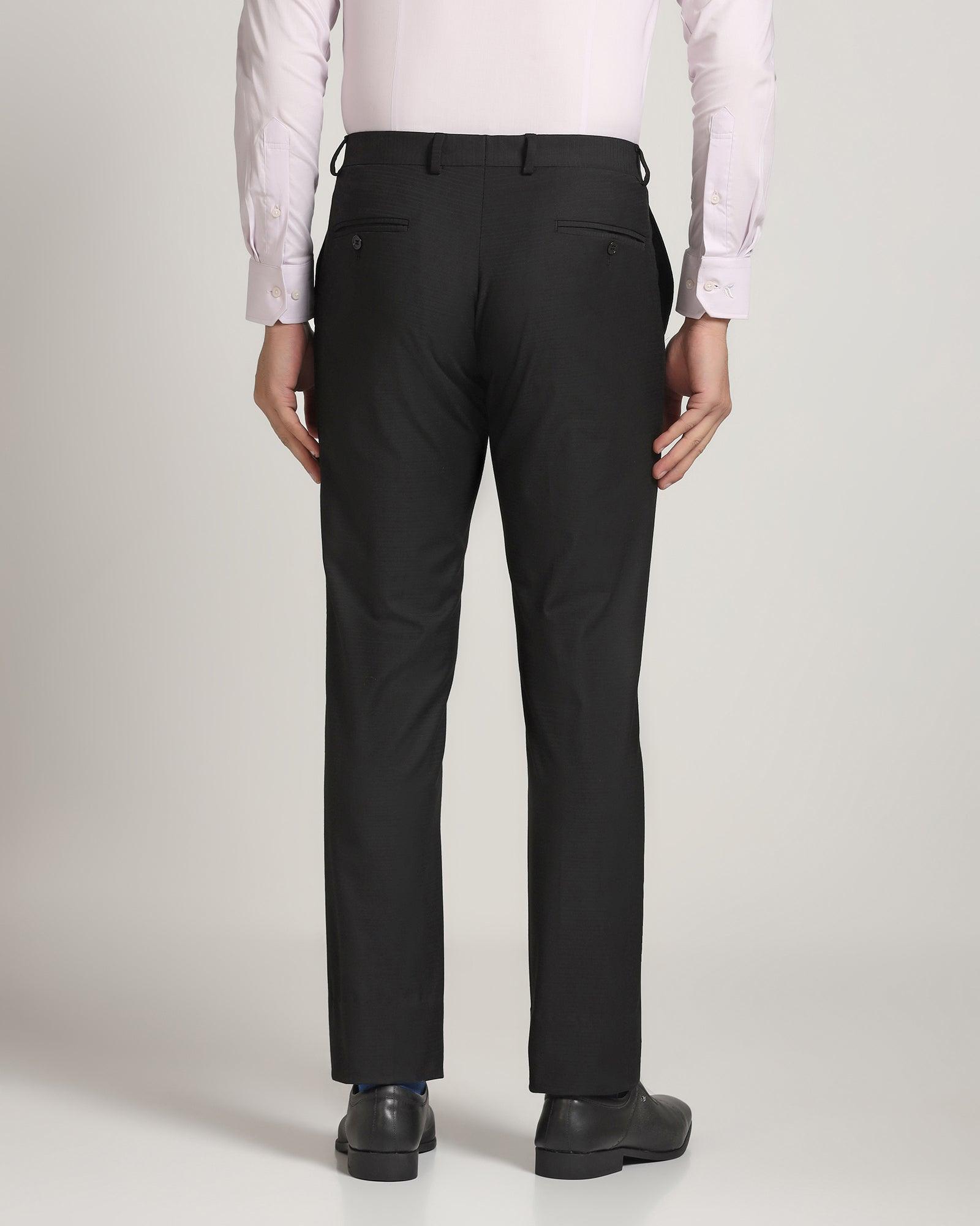Slim Fit B-91 Formal Black Stripe Trouser - Tufit - Blackberrys